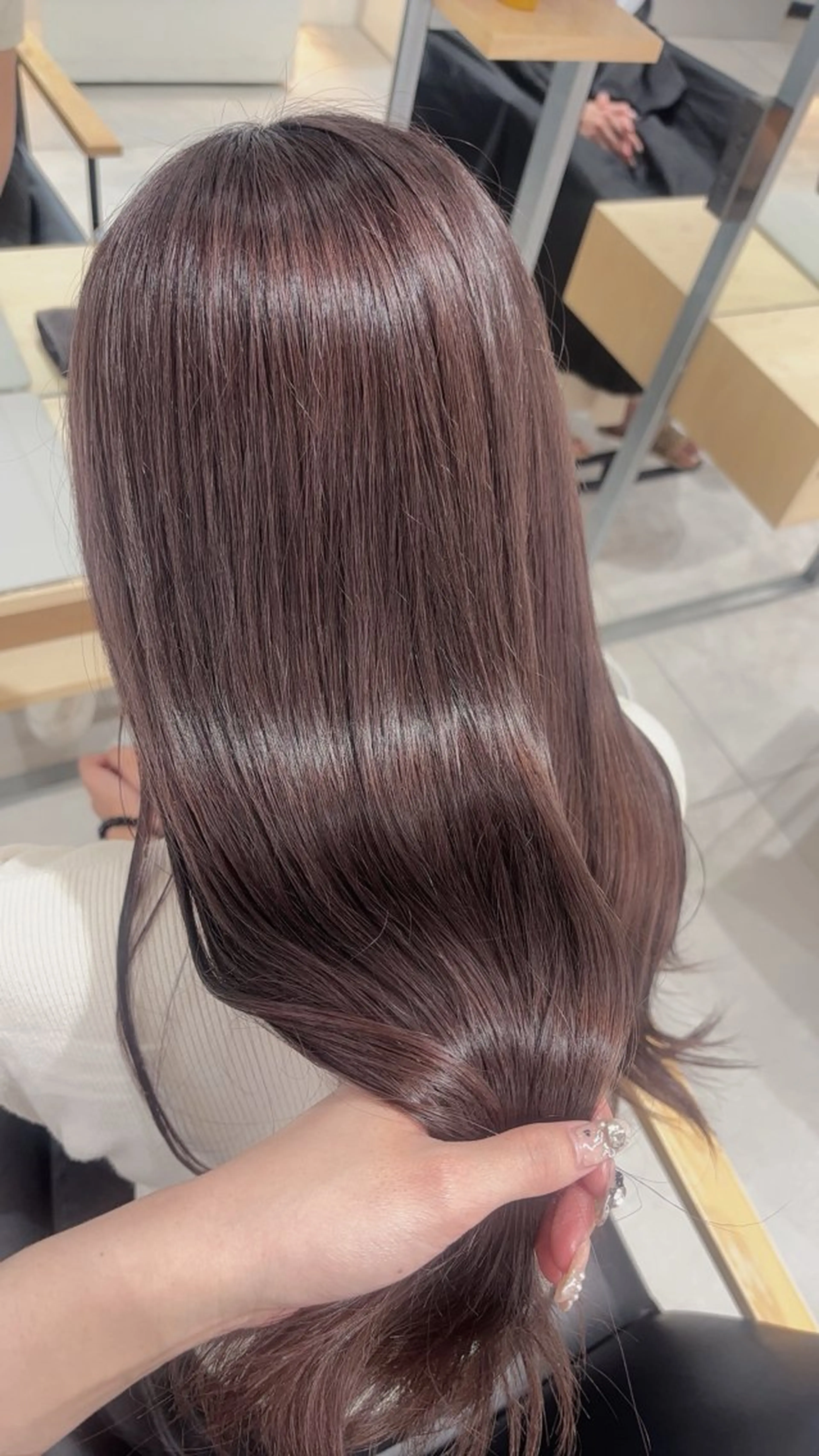 ロング ヘアカラー トリートメント ヘアセット ゆるふわ透明感カラー 🎀ほの/表参道のヘアスタイル