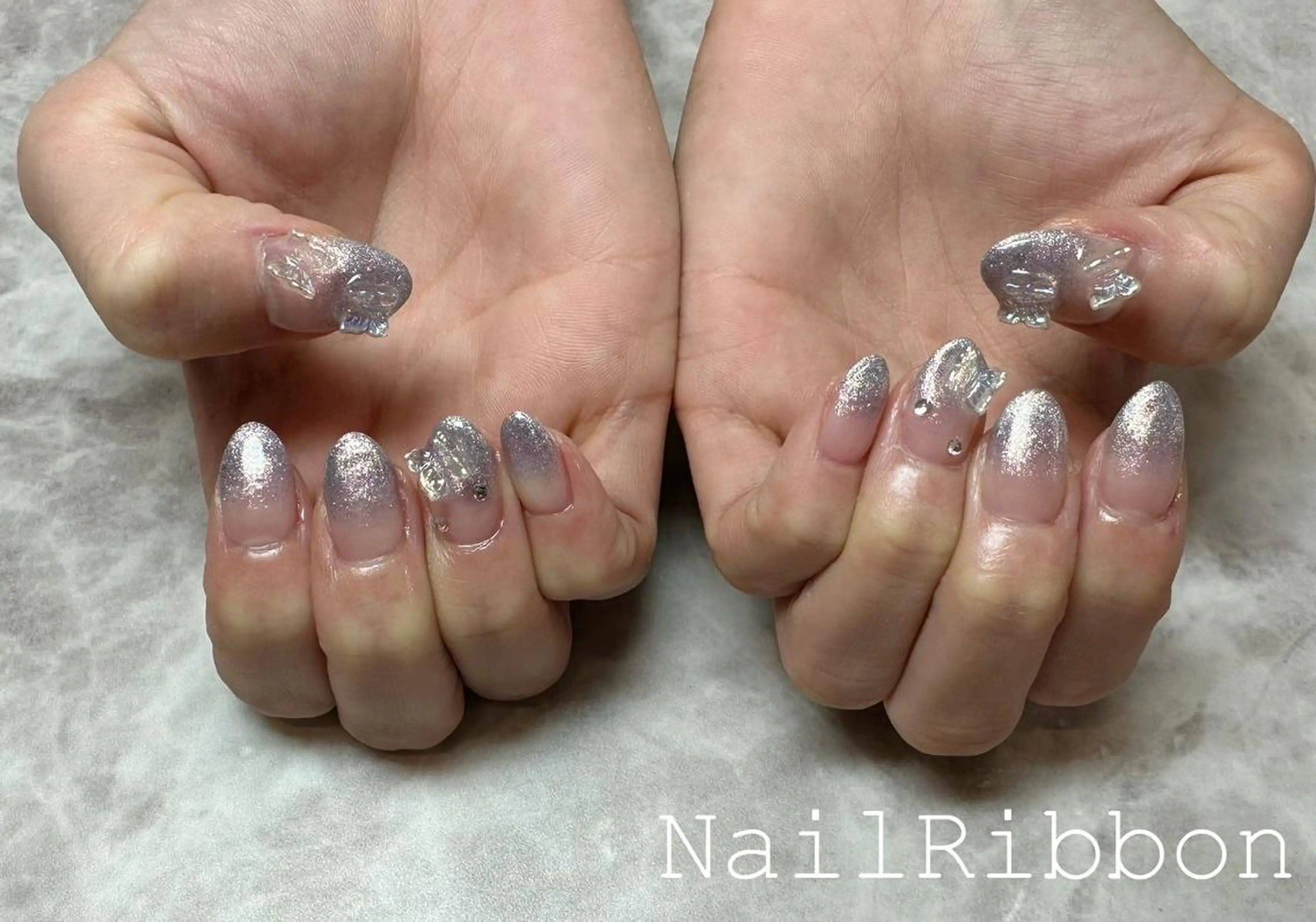 ネイル ネイルリボン 石田のネイルデザイン
