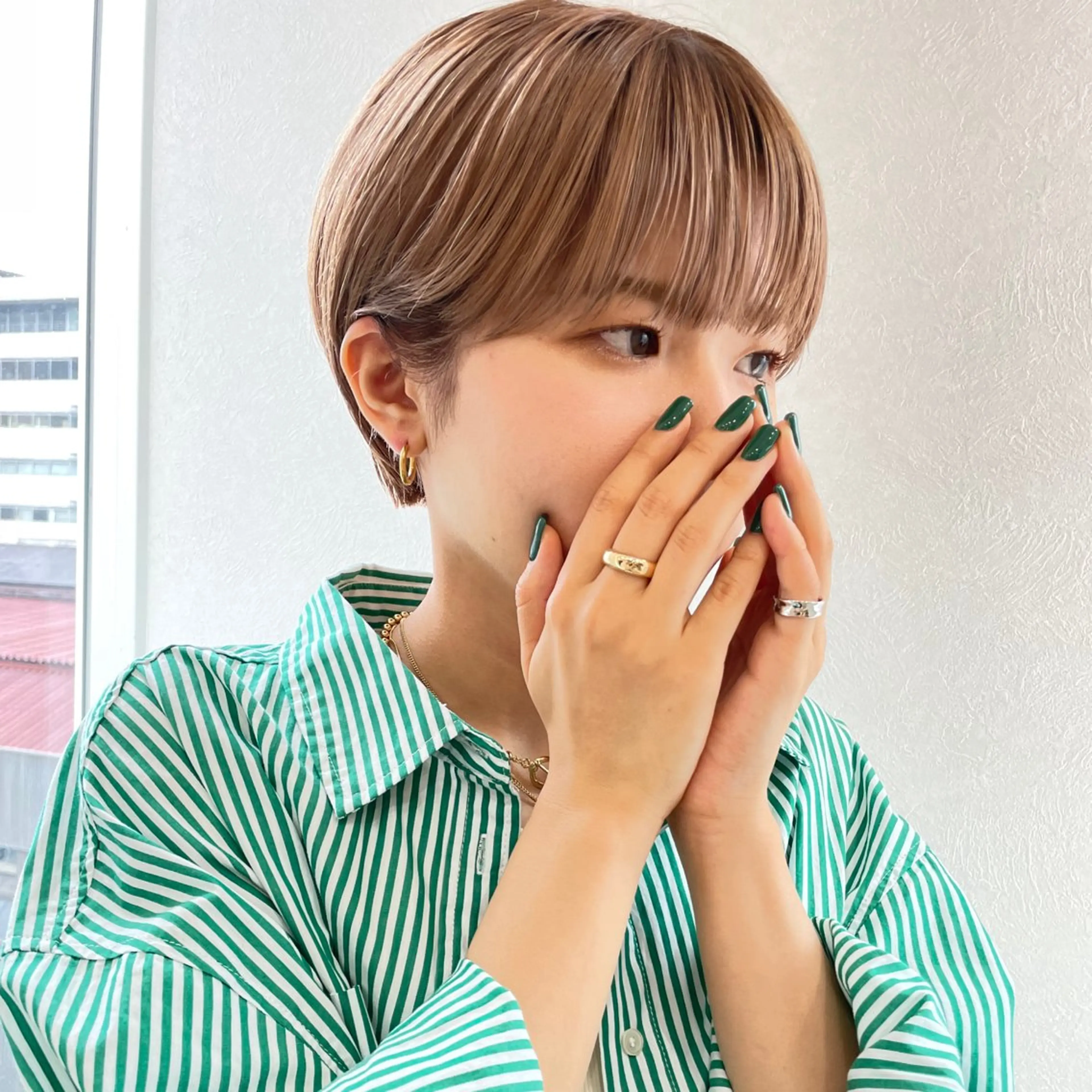 ショート ボブ 髪質改善 韓国風ヘア ショートヘア カット ヘアカラー トリートメント 🎗️comoda 神戸三宮 髪質改善のヘアスタイル