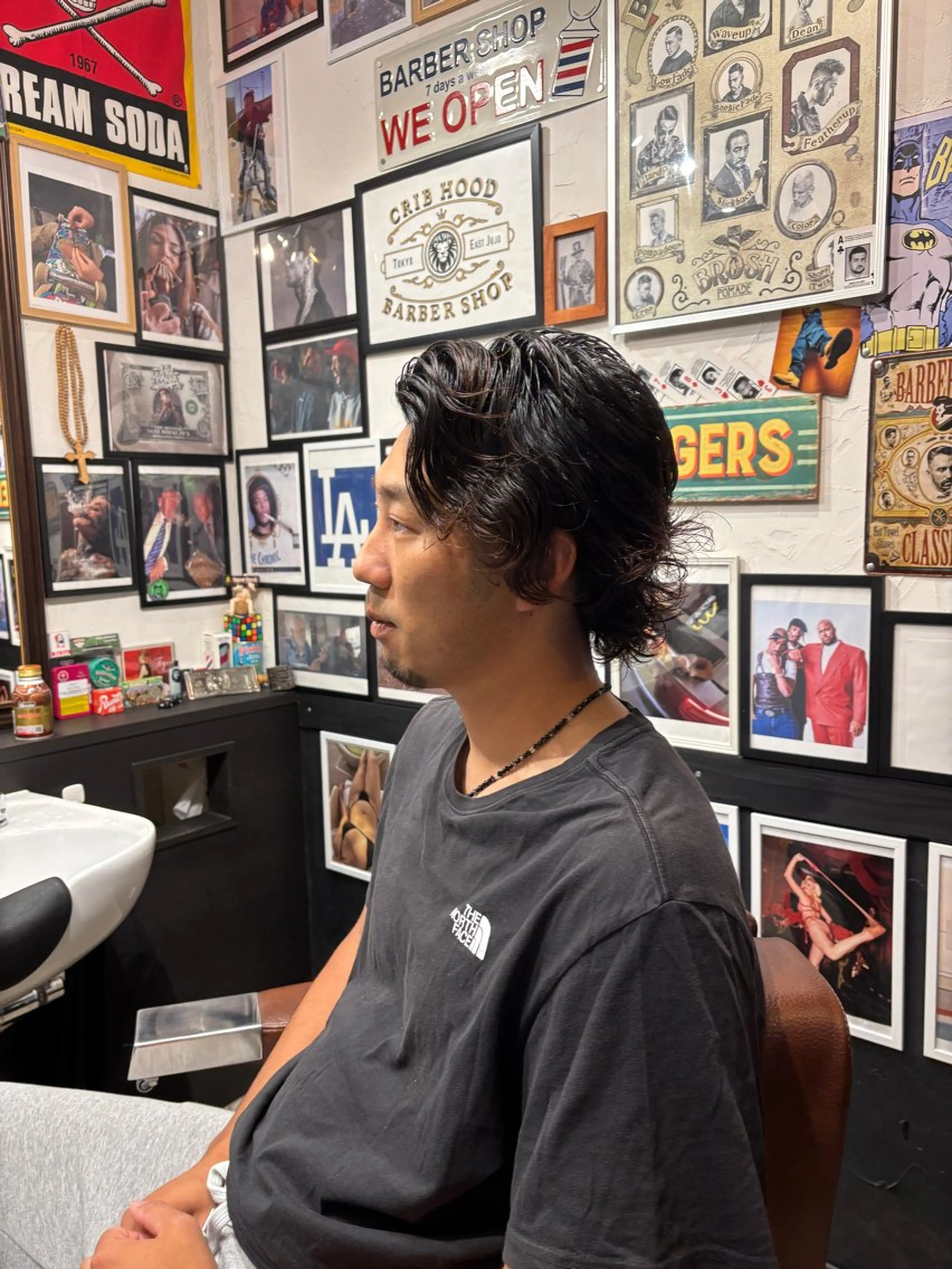 セミロング パーマ メンズ CribHoodbarbershop所属・白井 昇太のヘアスタイル