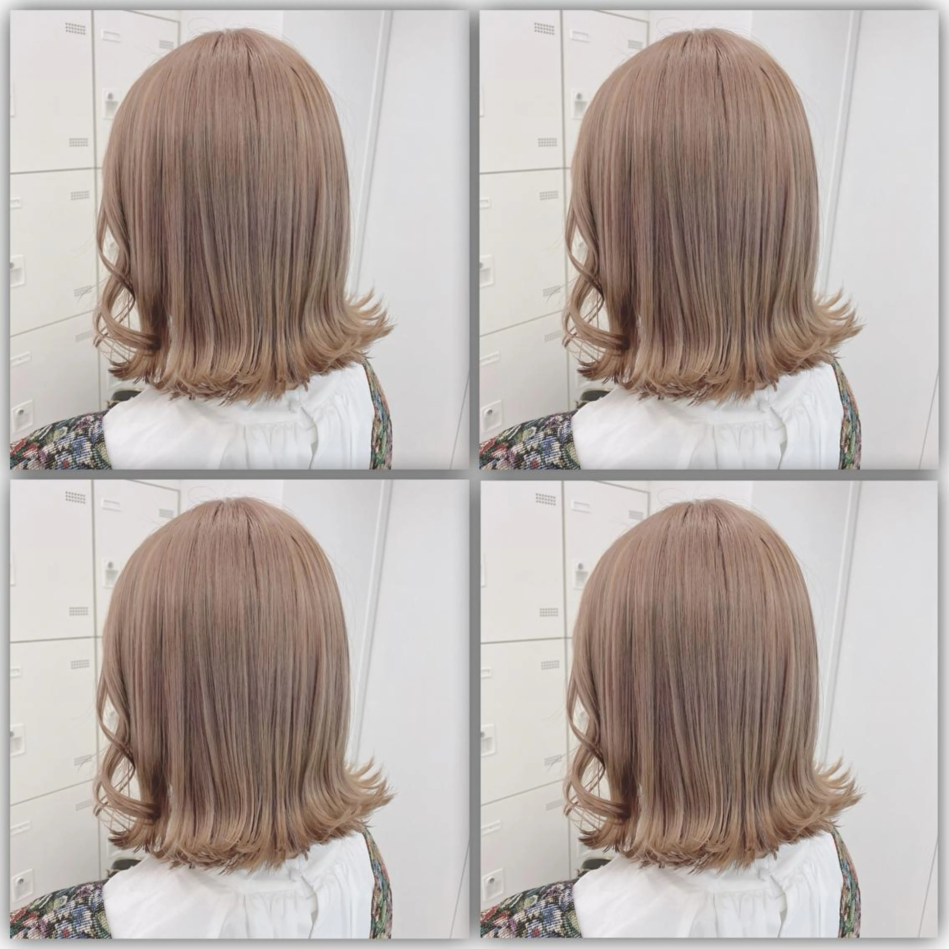 ミディアム カラー ダブルカラー 韓国ヘアKYONのヘアスタイル