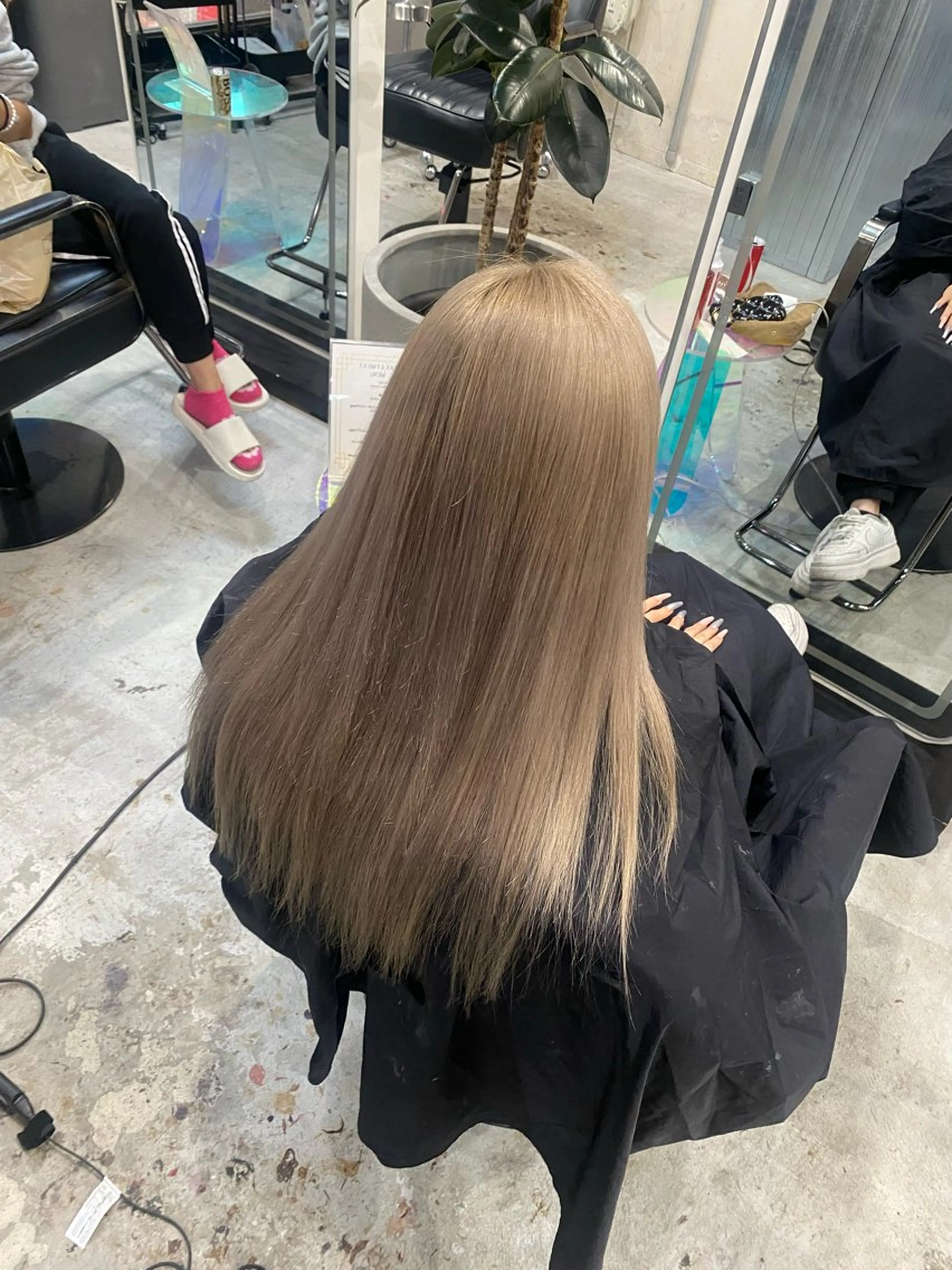 ロング カラー ベージュカラー ヘーゼル カット ヘアカラー ラブスタシー/Non ギャル/ハイトーンのヘアスタイル