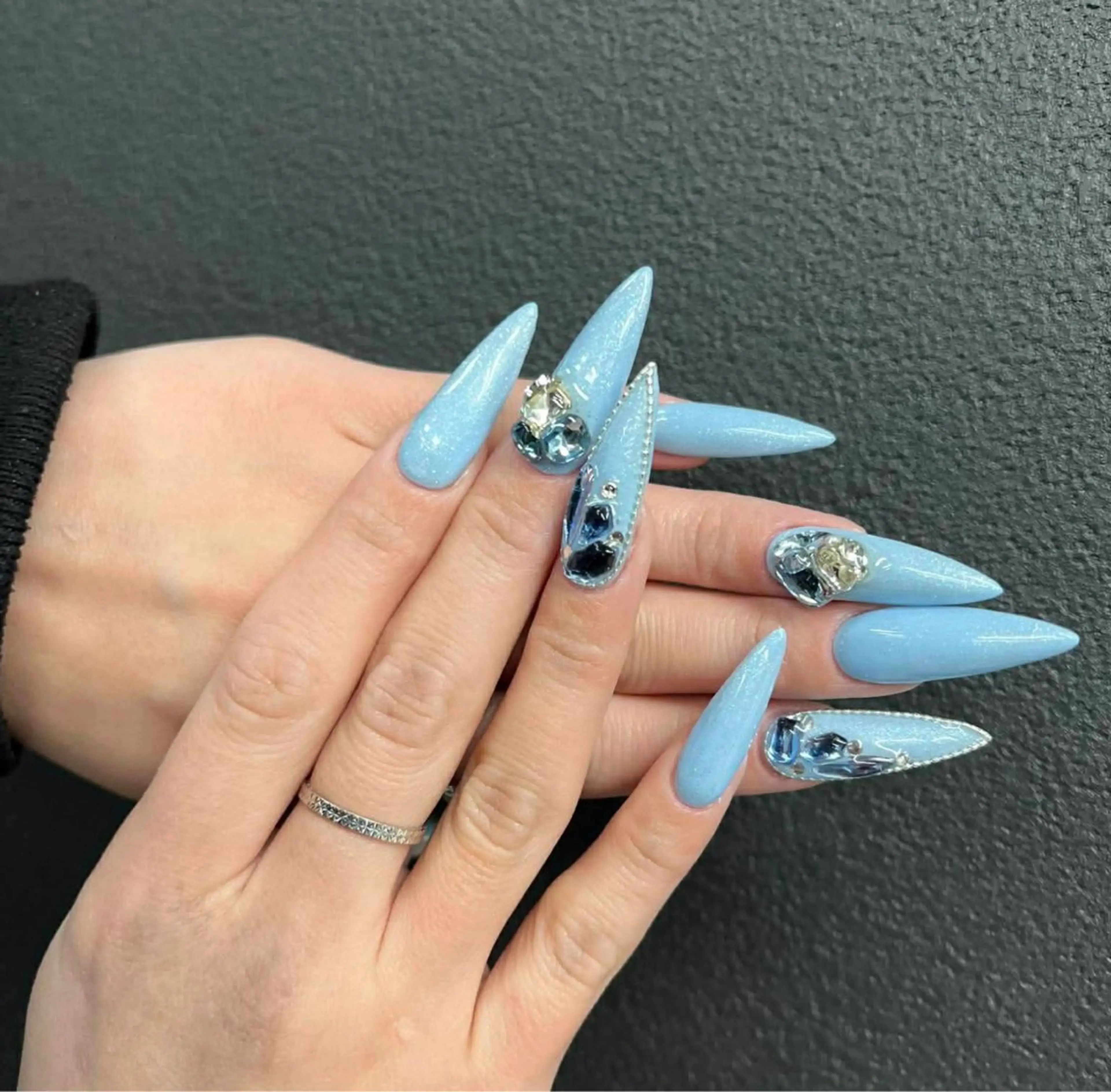 ネイル 韓国ネイル 持ち込み ニュアンスネイル ネイルチップ ハンドネイル Tini ANA.CHUOのネイルデザイン