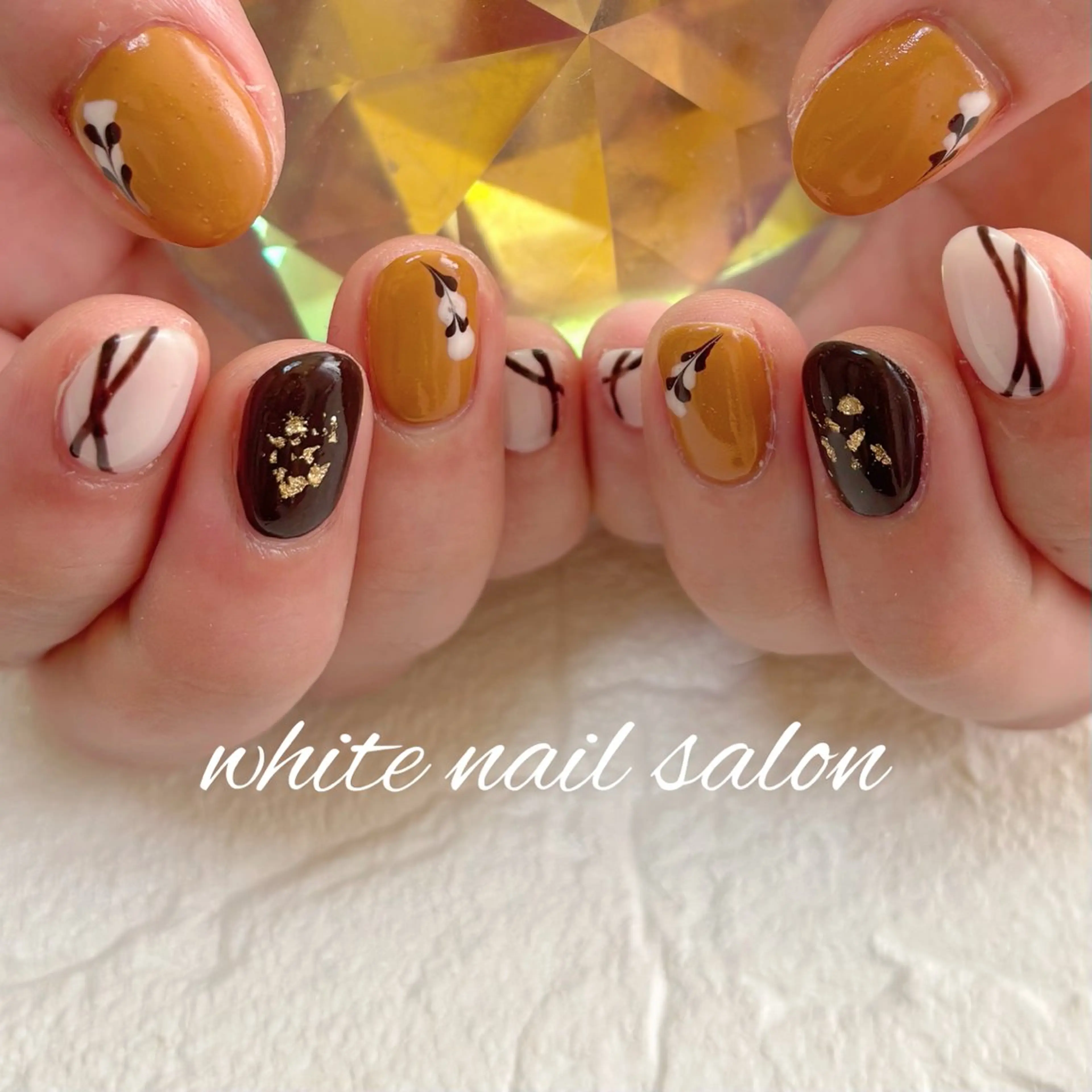 ネイル フットネイル 持ち込み ハンドネイル white nail salonのネイルデザイン