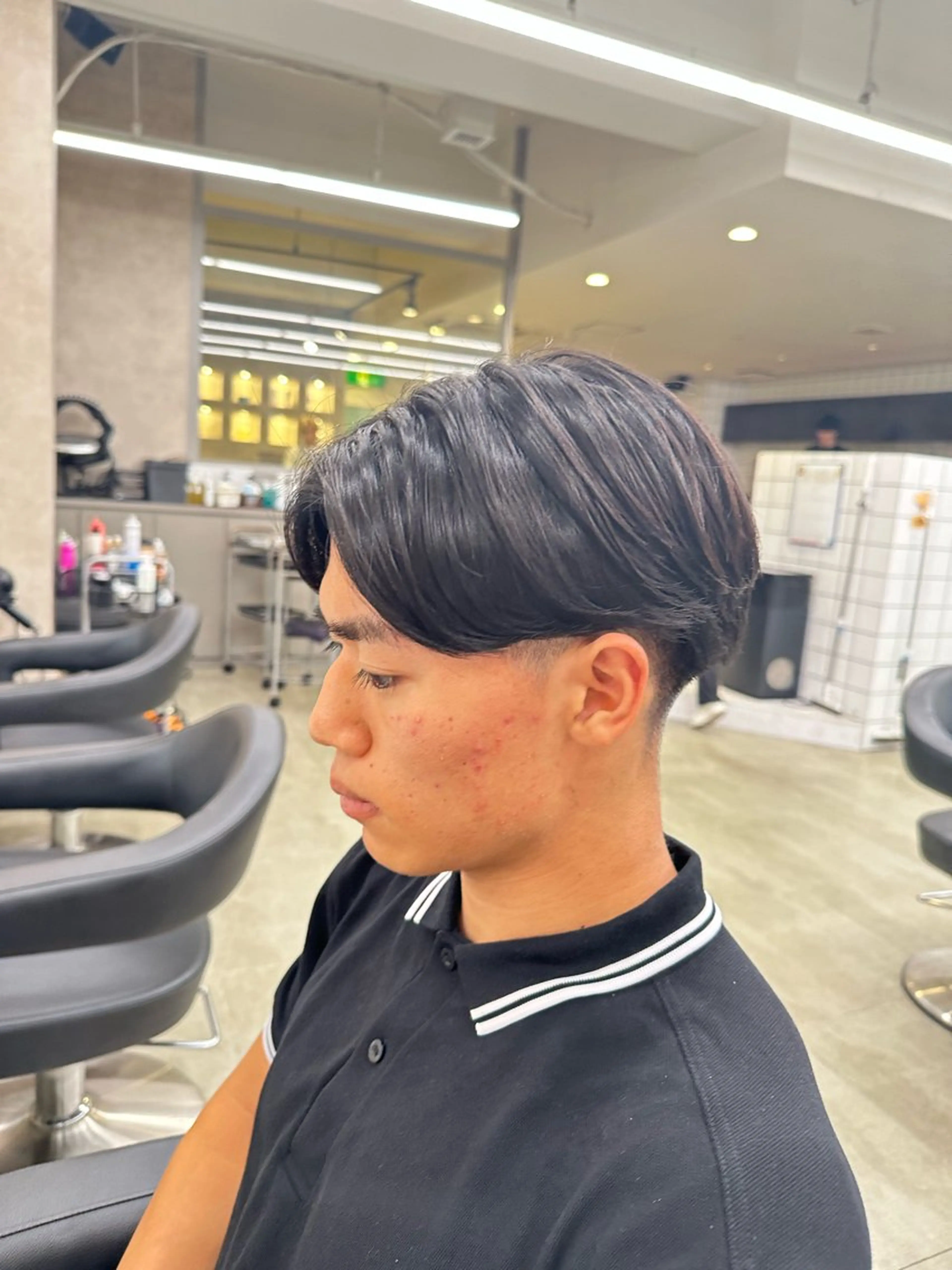 ショート パーマ 🟦ニュアンス/メン ズパーマ横浜🟦のヘアスタイル