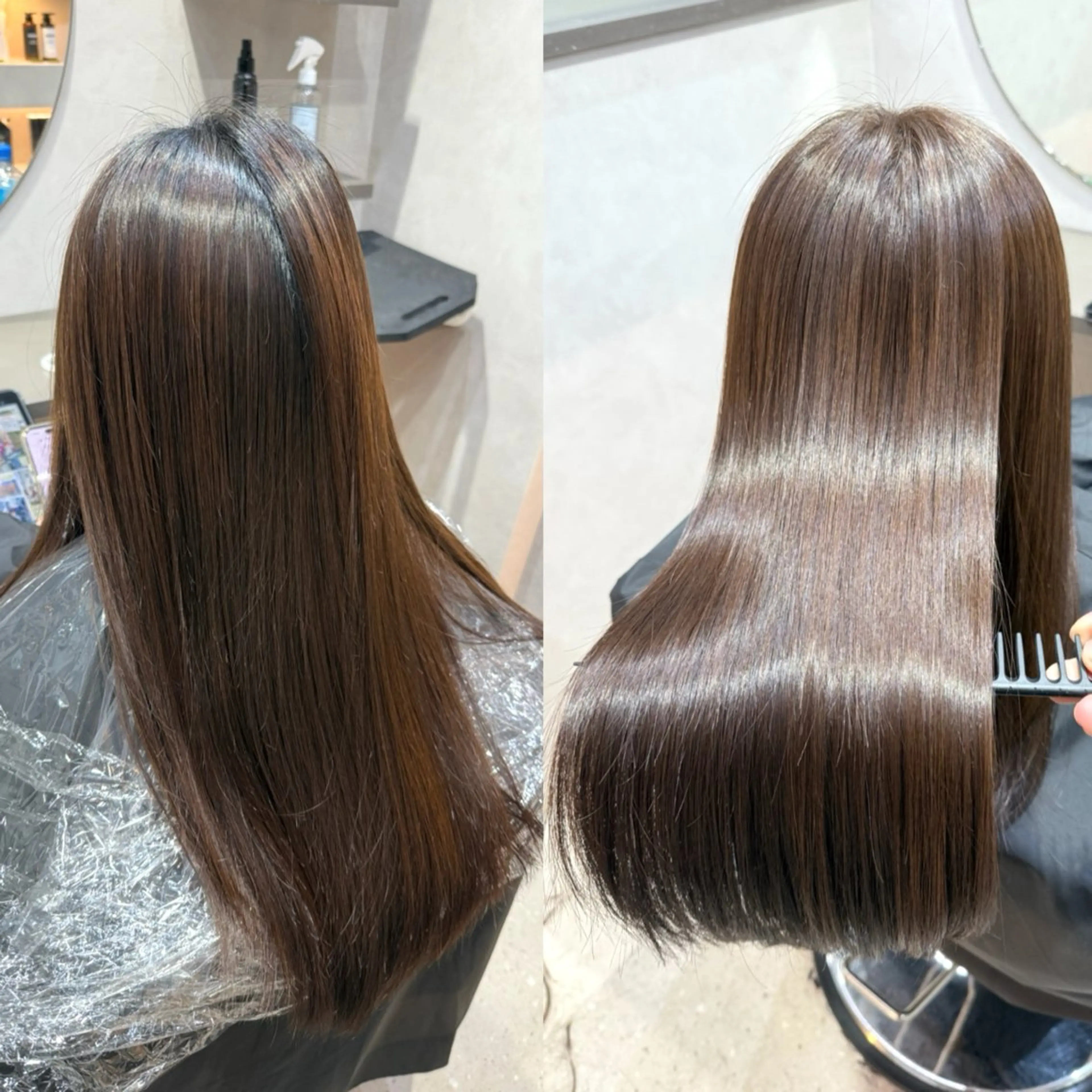 ロング カット トリートメント ✨シルクストレート✨ 美髪髪質改善Yukiのヘアスタイル