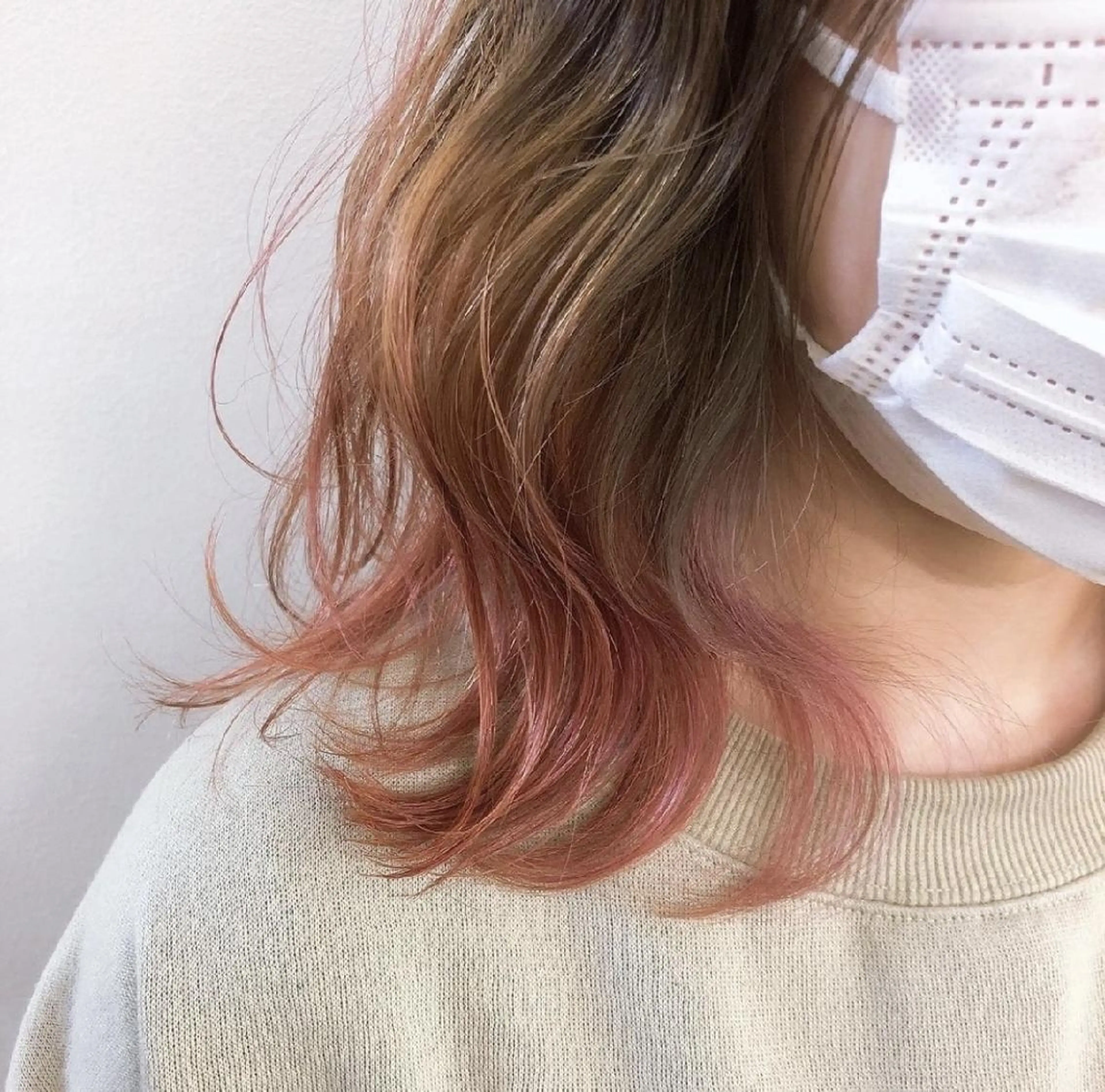 ミディアム カラー 鶴田 風雅のヘアスタイル