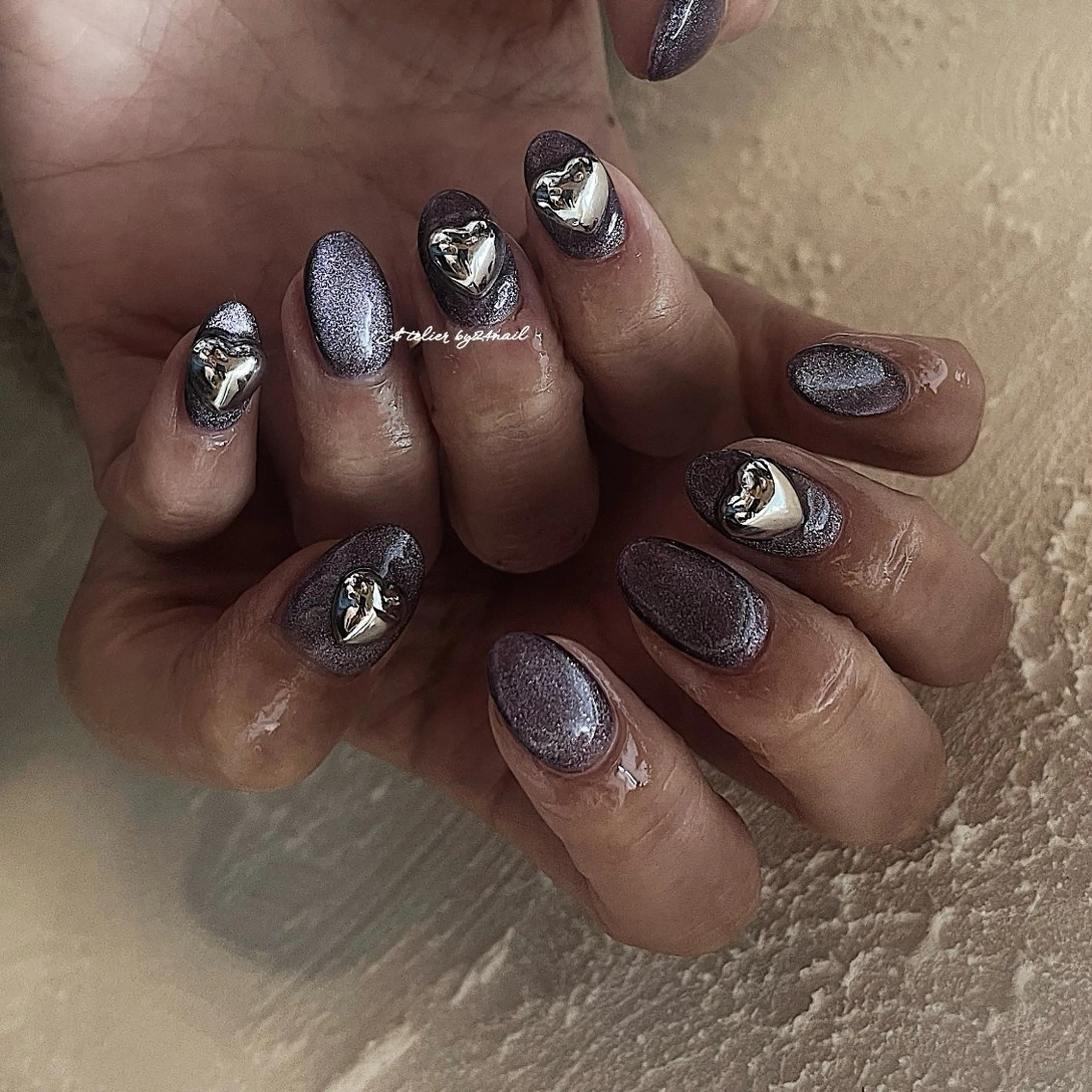 ãã€ã« ããŒã ãã°ããããã€ã« ãã¥ã¢ã³ã¹ãã€ã« ã·ã«ã㌠ãã¬ã³ã¿ã€ã³ ãã³ããã€ã« Atelier by 24nail/Ayaã®ãã€ã«ãã¶ã€ã³