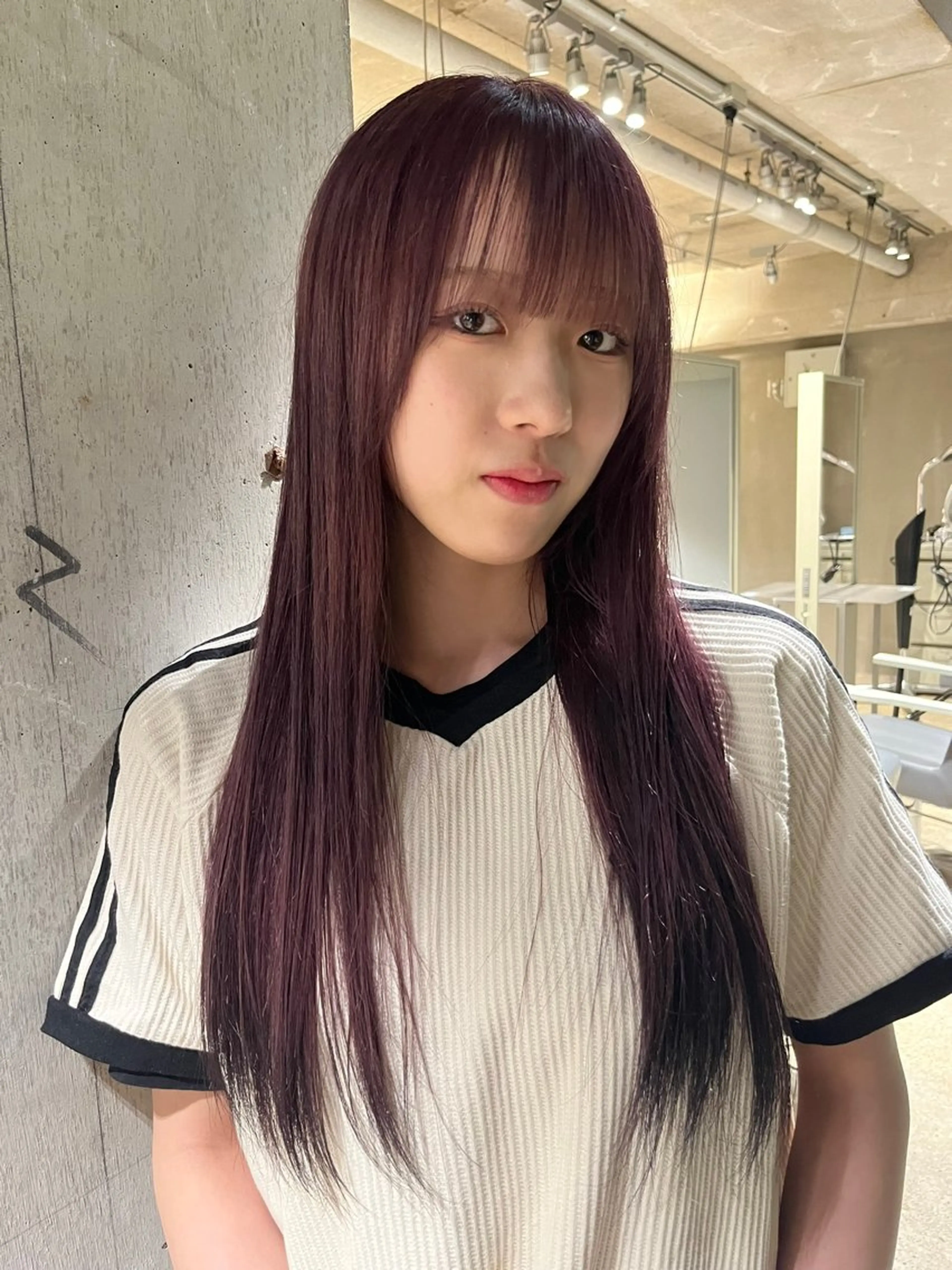 ロング ヘアカラー 愛瑠奈 erunaのヘアスタイル