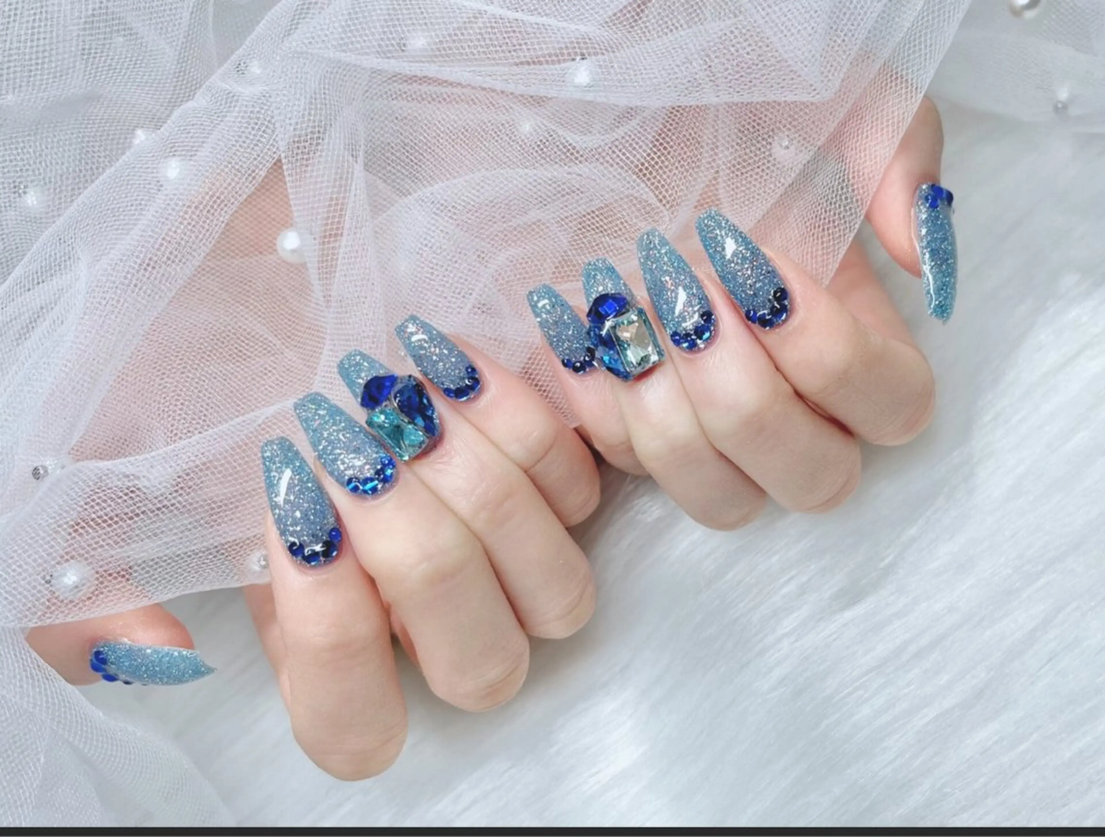 ネイル ETERNA Nail 銀座店【パラジェル/フィルイン/チップ長さだし/マグネット/ニュアンス】所属・ア カリのネイルデザイン