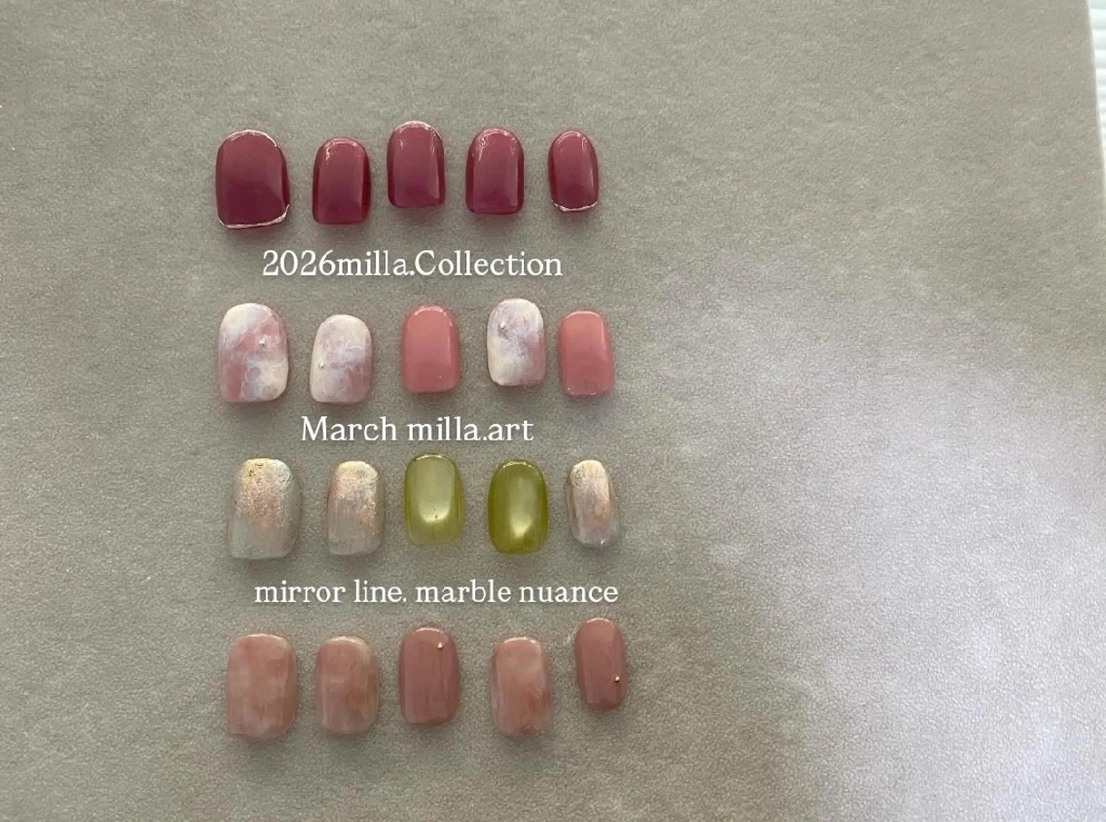 ネイル シンプルネイル ハンドネイル milla. MAHOのネイルデザイン