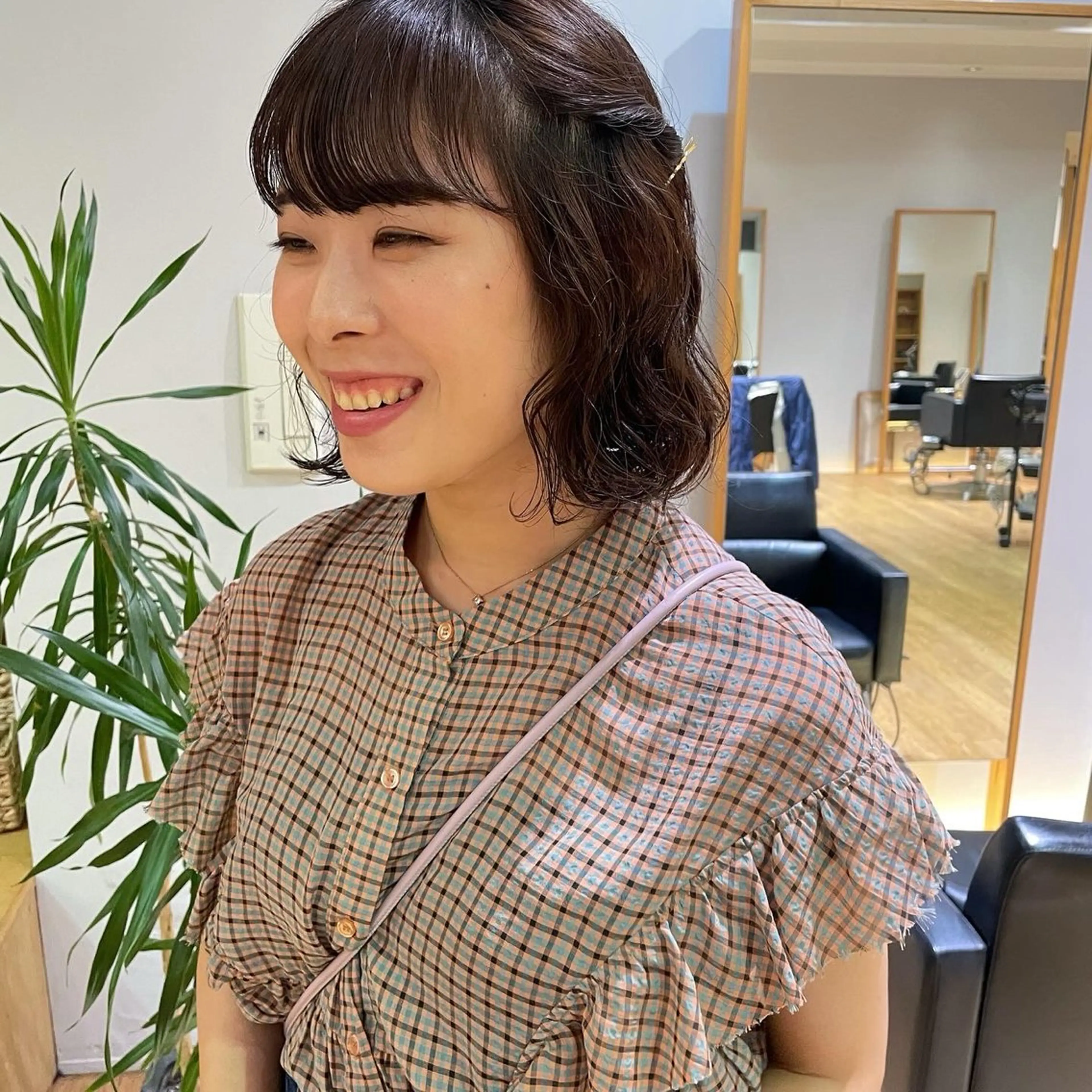 ミディアム カット パーマ 大橋 芽衣のヘアスタイル