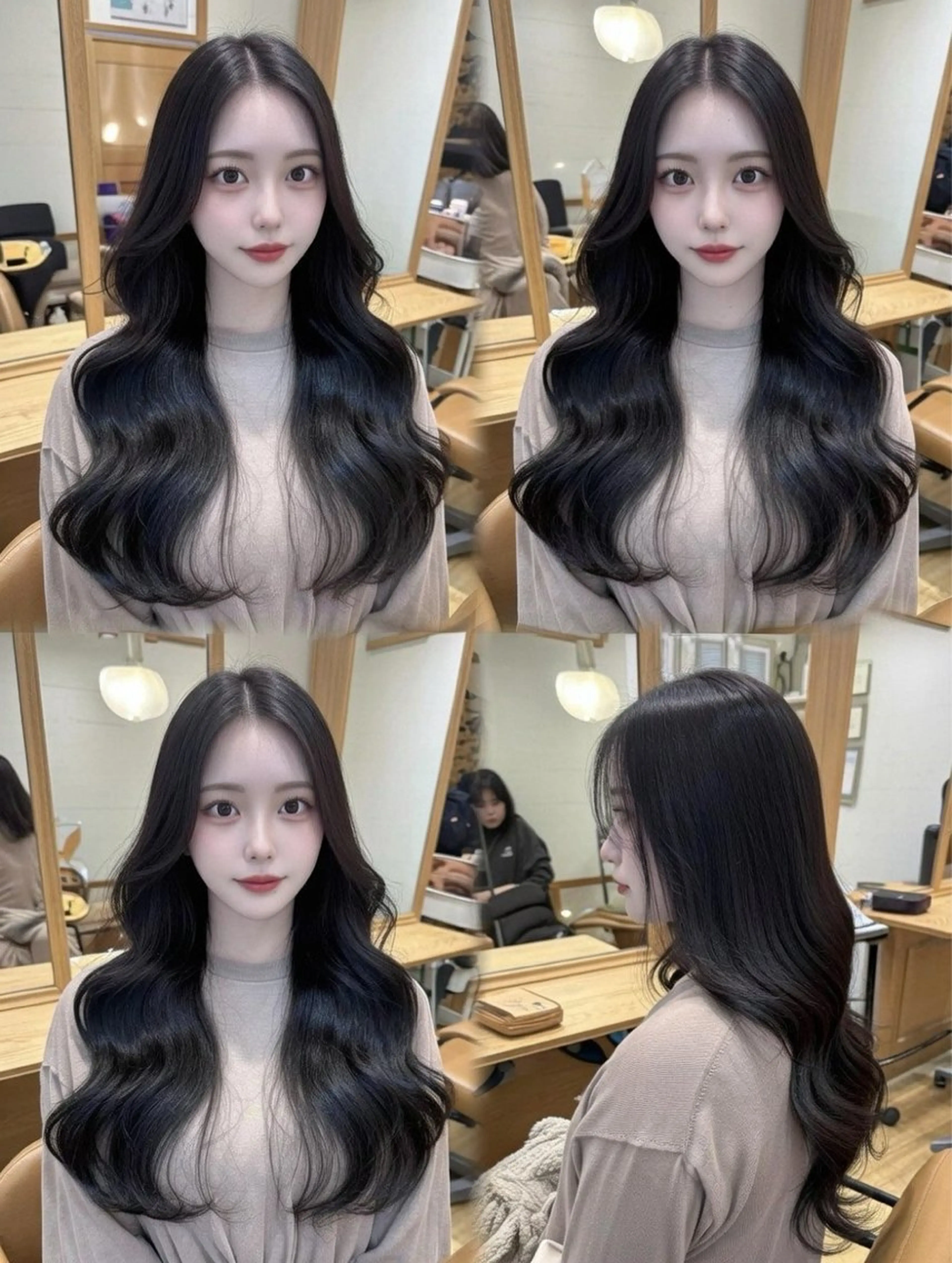 ロング カラー カット ヘアカラー トリートメント 👑髪質改善wカラー /ハイトーン/アユカのヘアスタイル