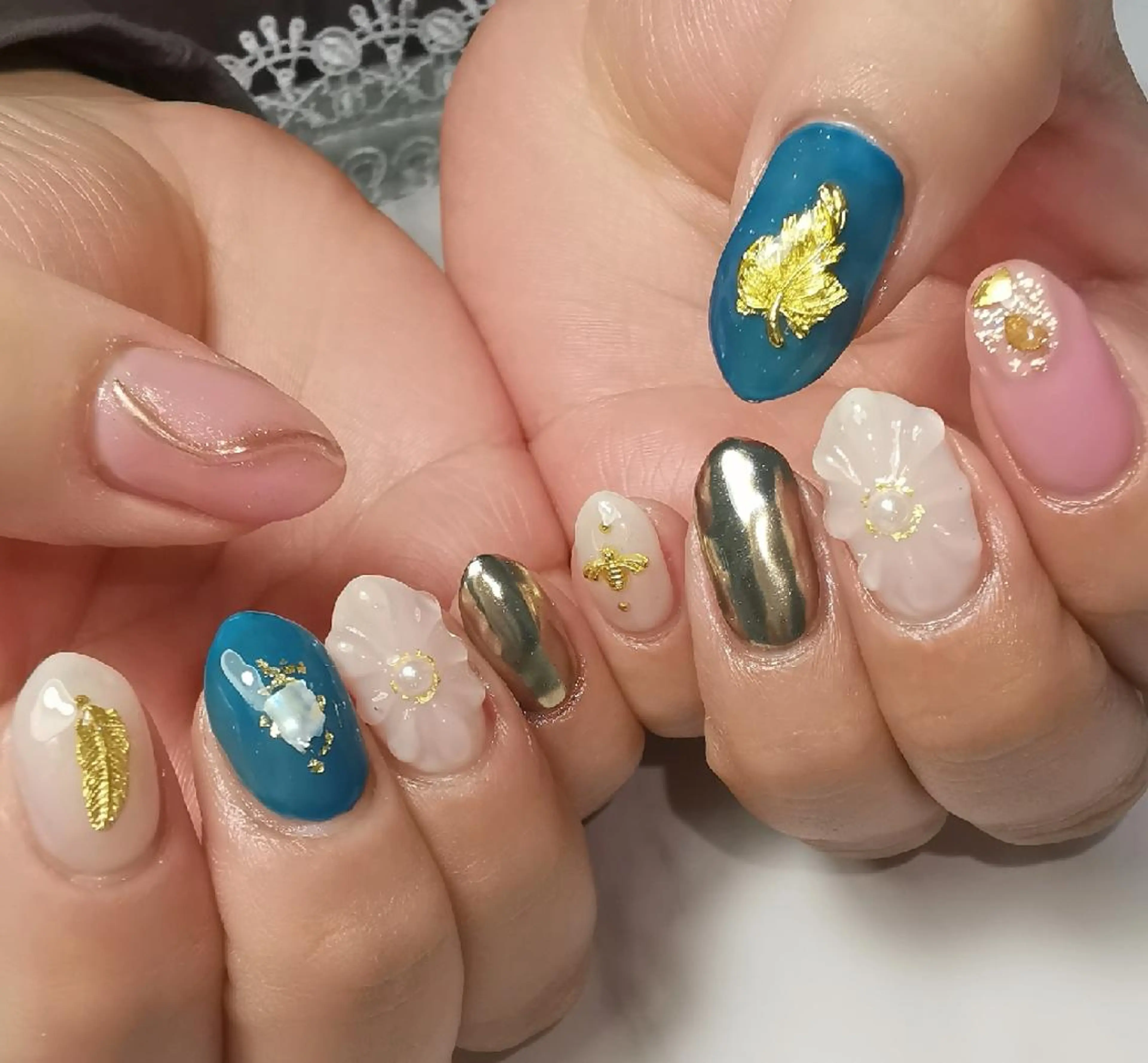 ネイル ミラーネイル ハンドネイル reve あやののネイルデザイン