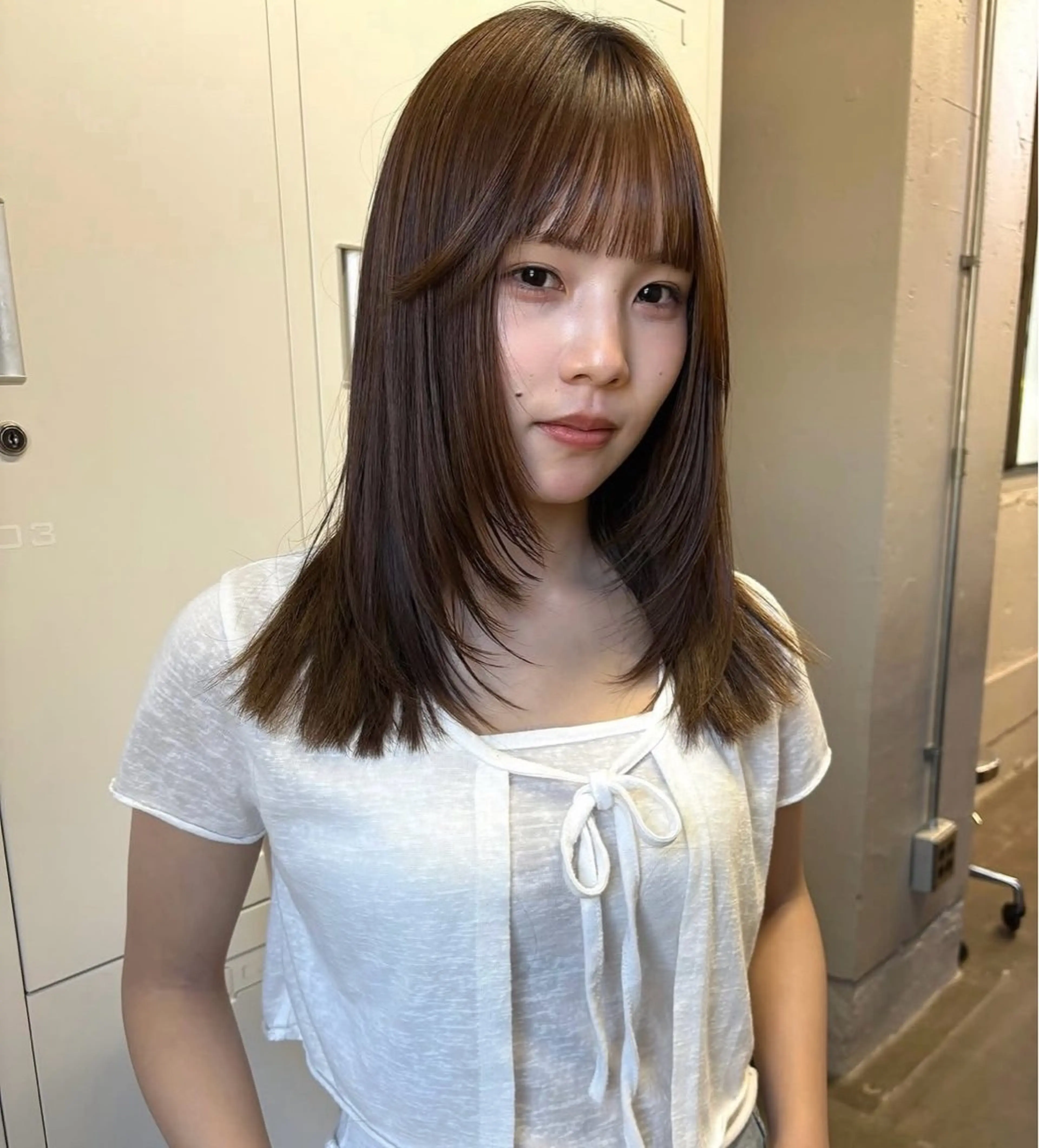 セミロング ボブ 似合わせカット カット ヘアカラー ボブカット Niina🩰のヘアスタイル