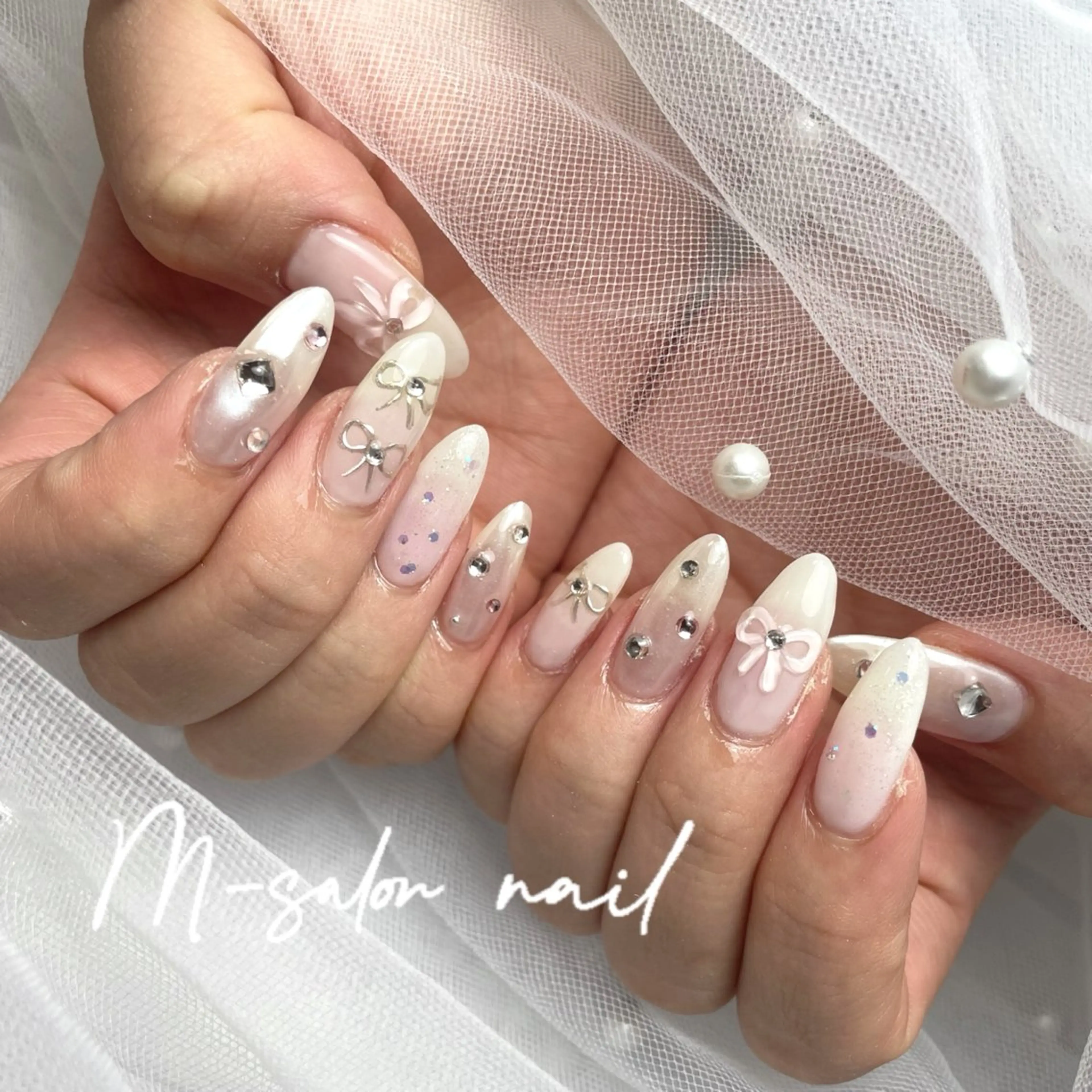 ネイル ハンドネイル 韓国/網紅/パーツ M-salonのネイルデザイン