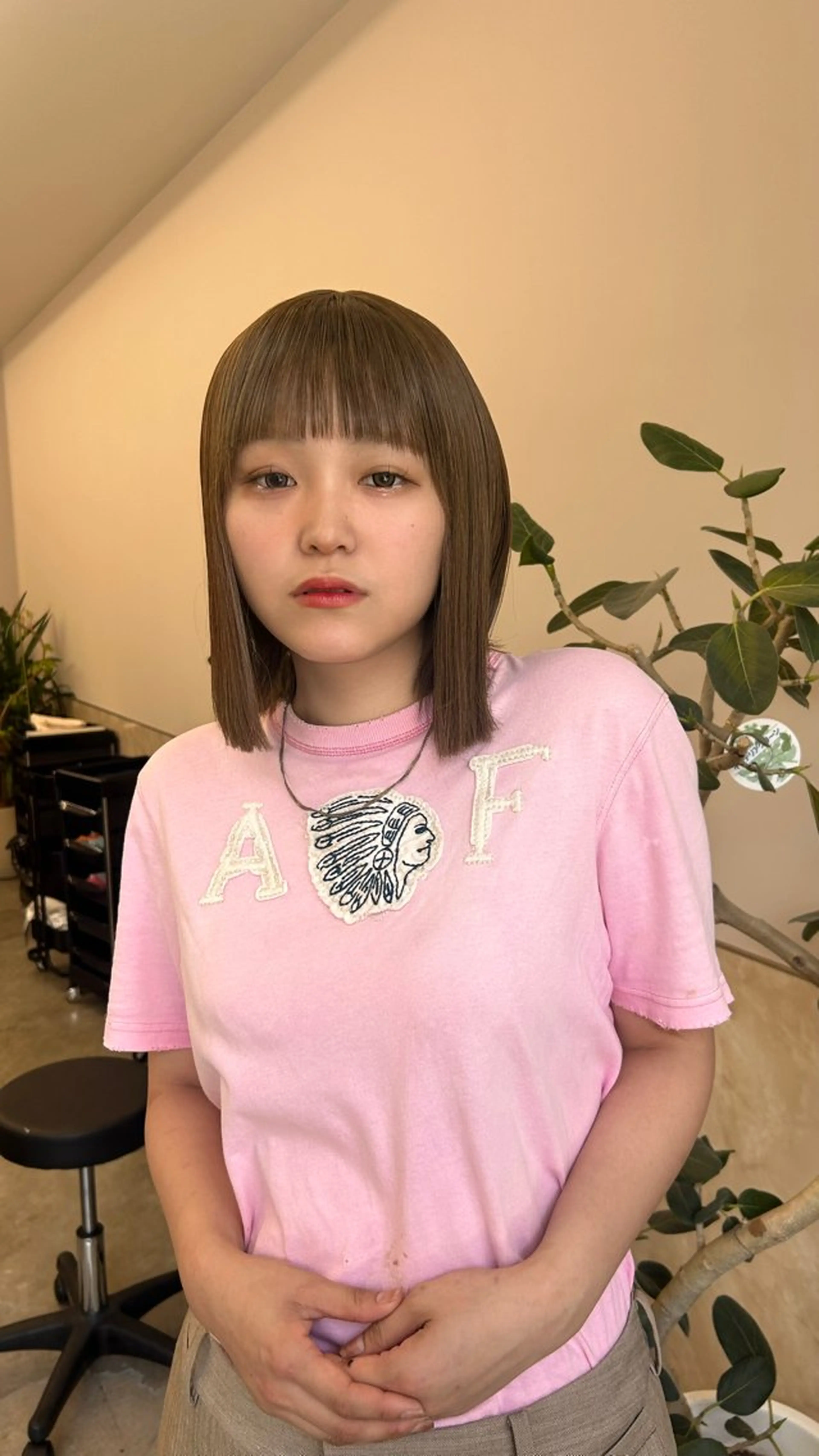 ショート カラー YUKI🎀透明感 カラー/暗髪艶カラーのヘアスタイル