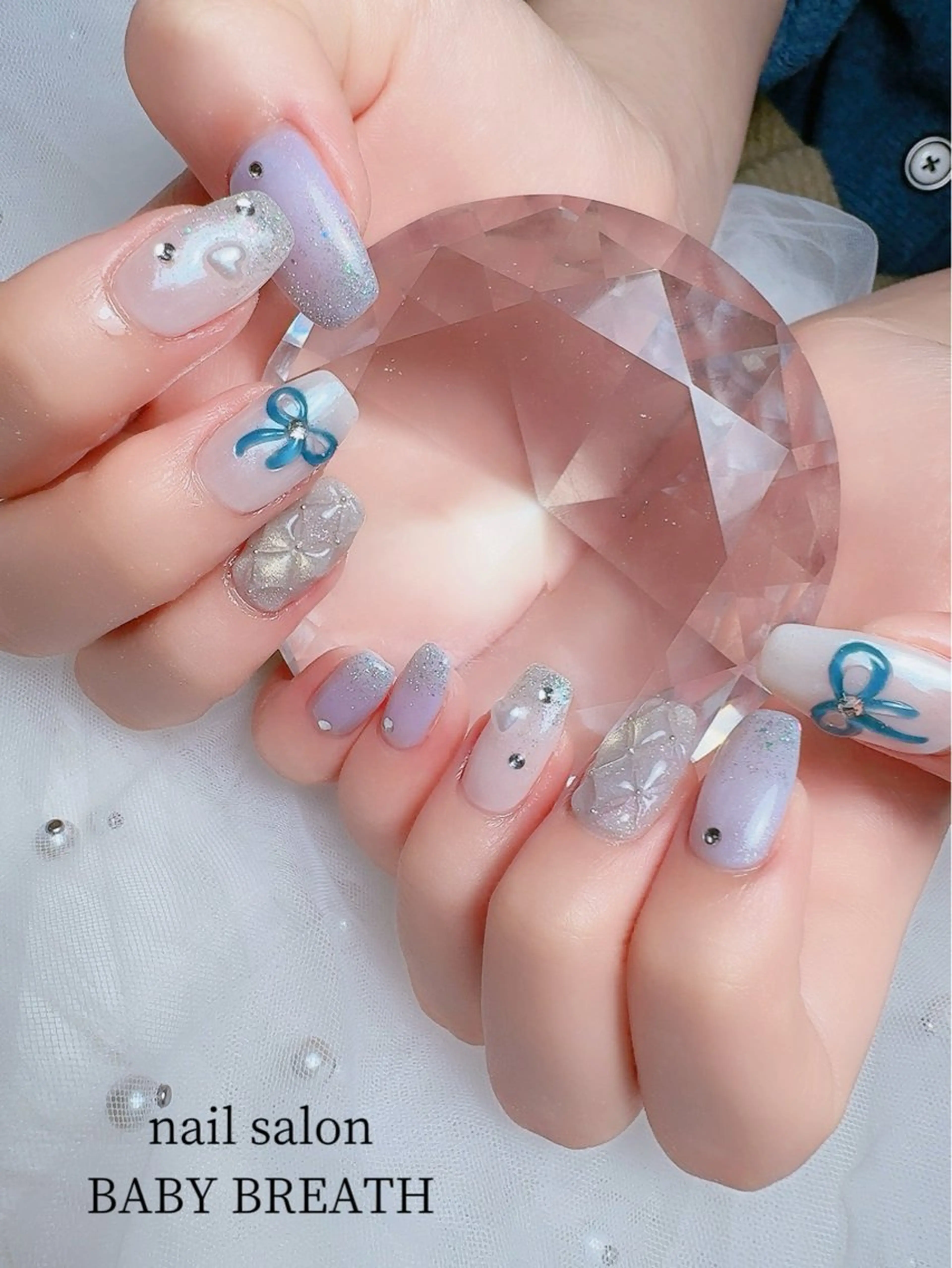 【ハンドネイル】持込デザインOK◎オフ込110分アートし放題《ストーン10個込》の写真