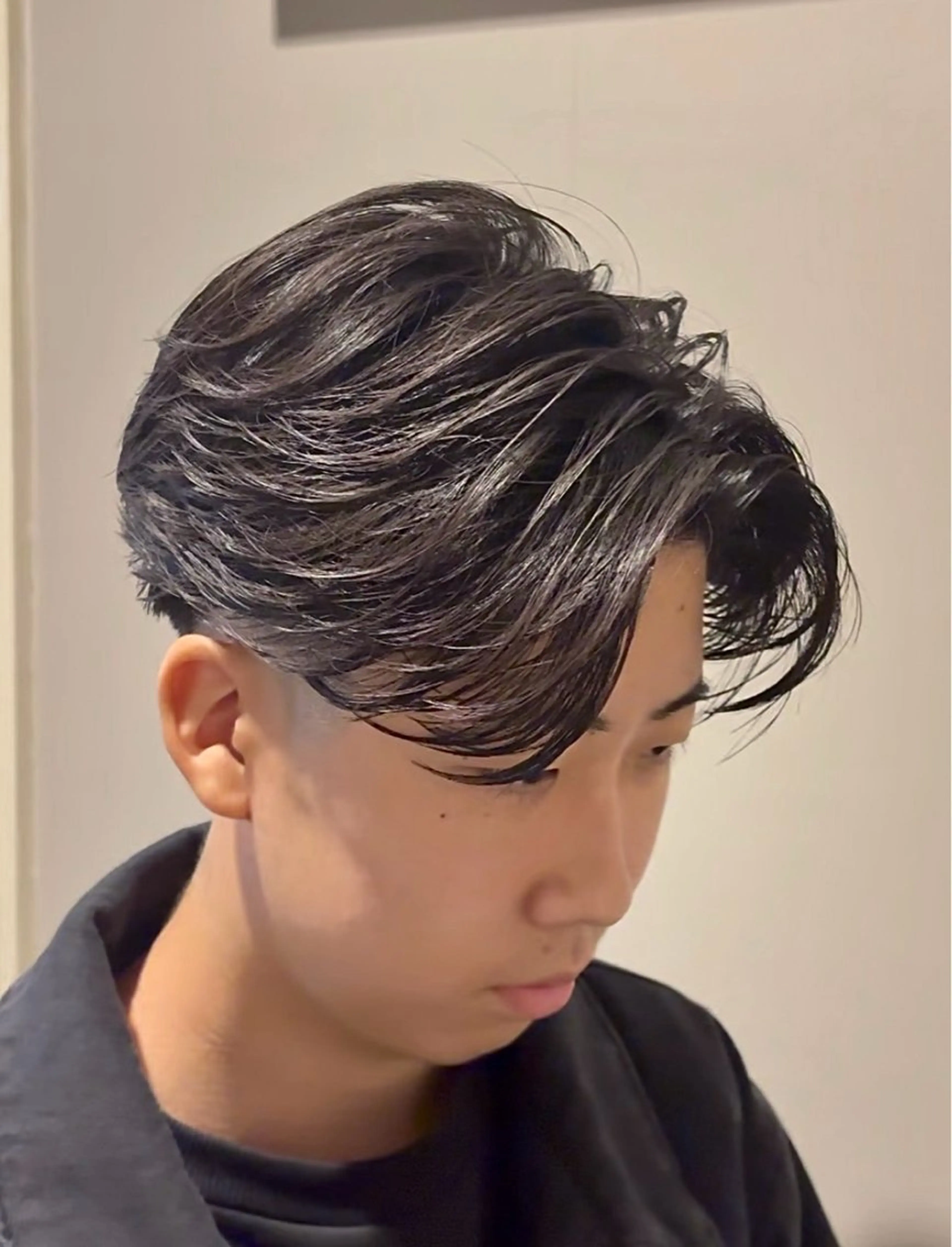 パーマ メンズ フェザーパーマ メンズパーマ センターパート/フェ ザー🔥SHUYAのヘアスタイル