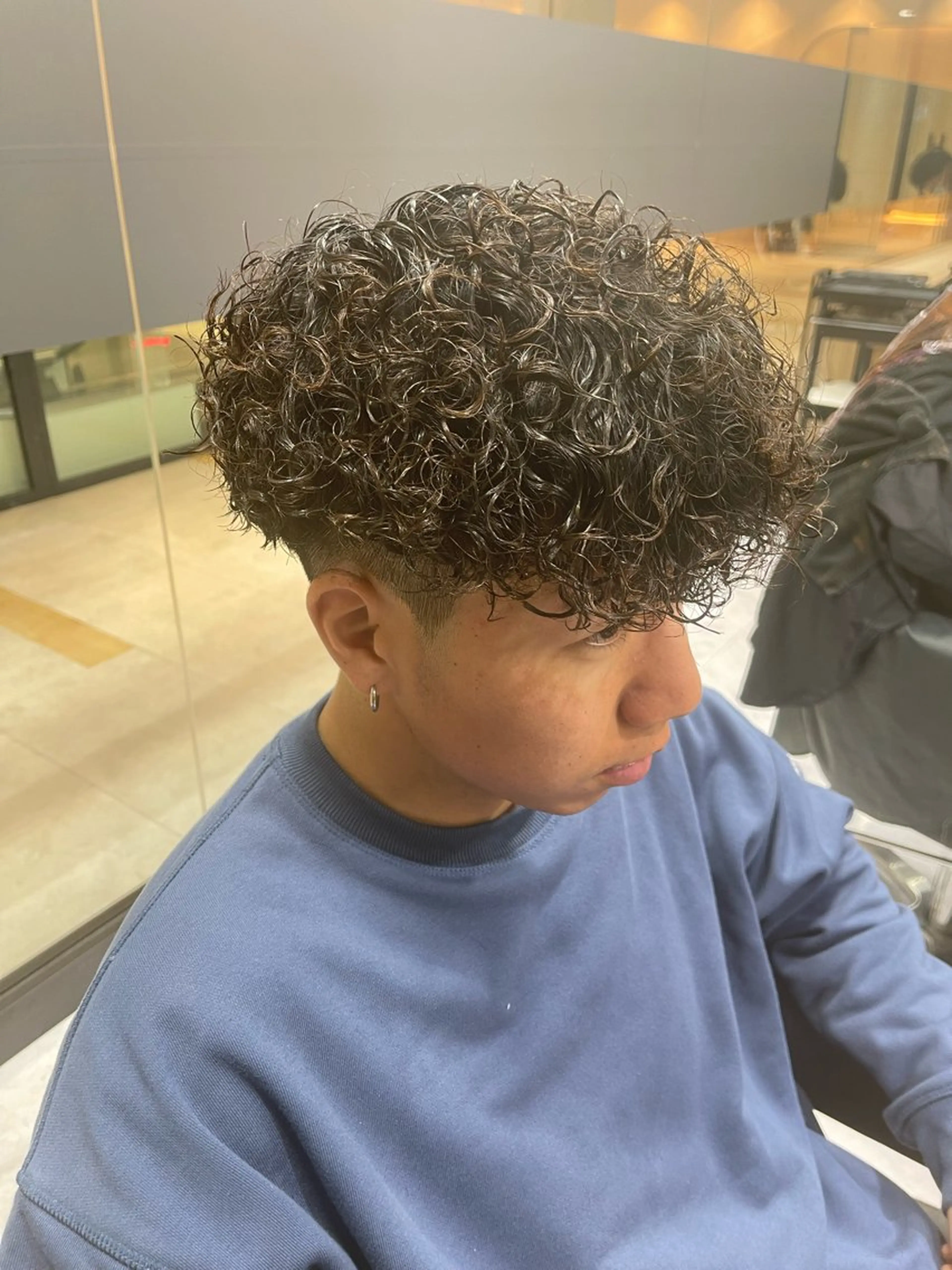 ショート パーマ メンズ メンズパーマ プードルパーマ プードルパーマ カット パーマ トリートメント ❄️メンズカット 落合諒❄️のヘアスタイル