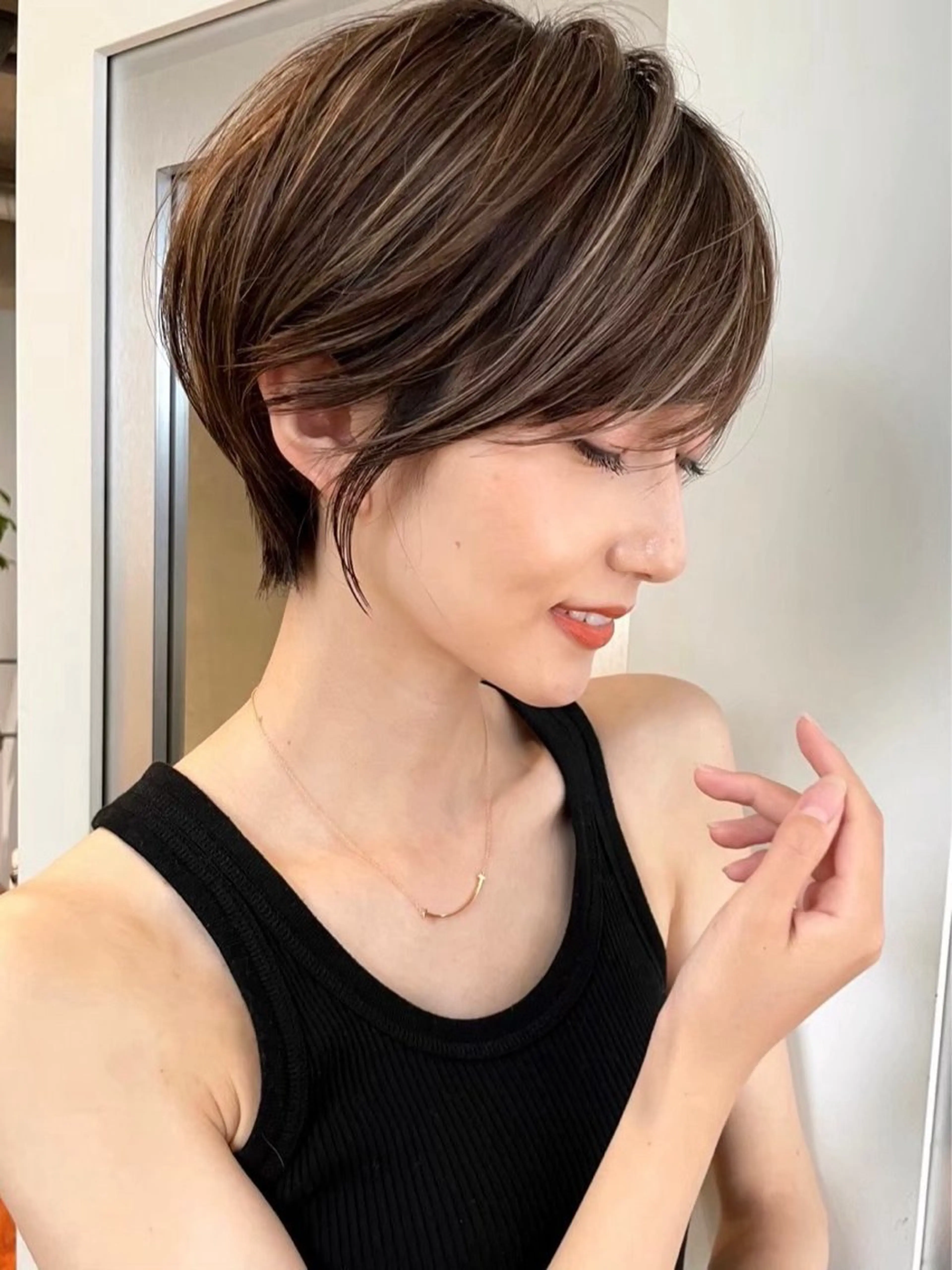 ショート カラー カット ヘアカラー ハイライトNo.1☆ ゆうのヘアスタイル