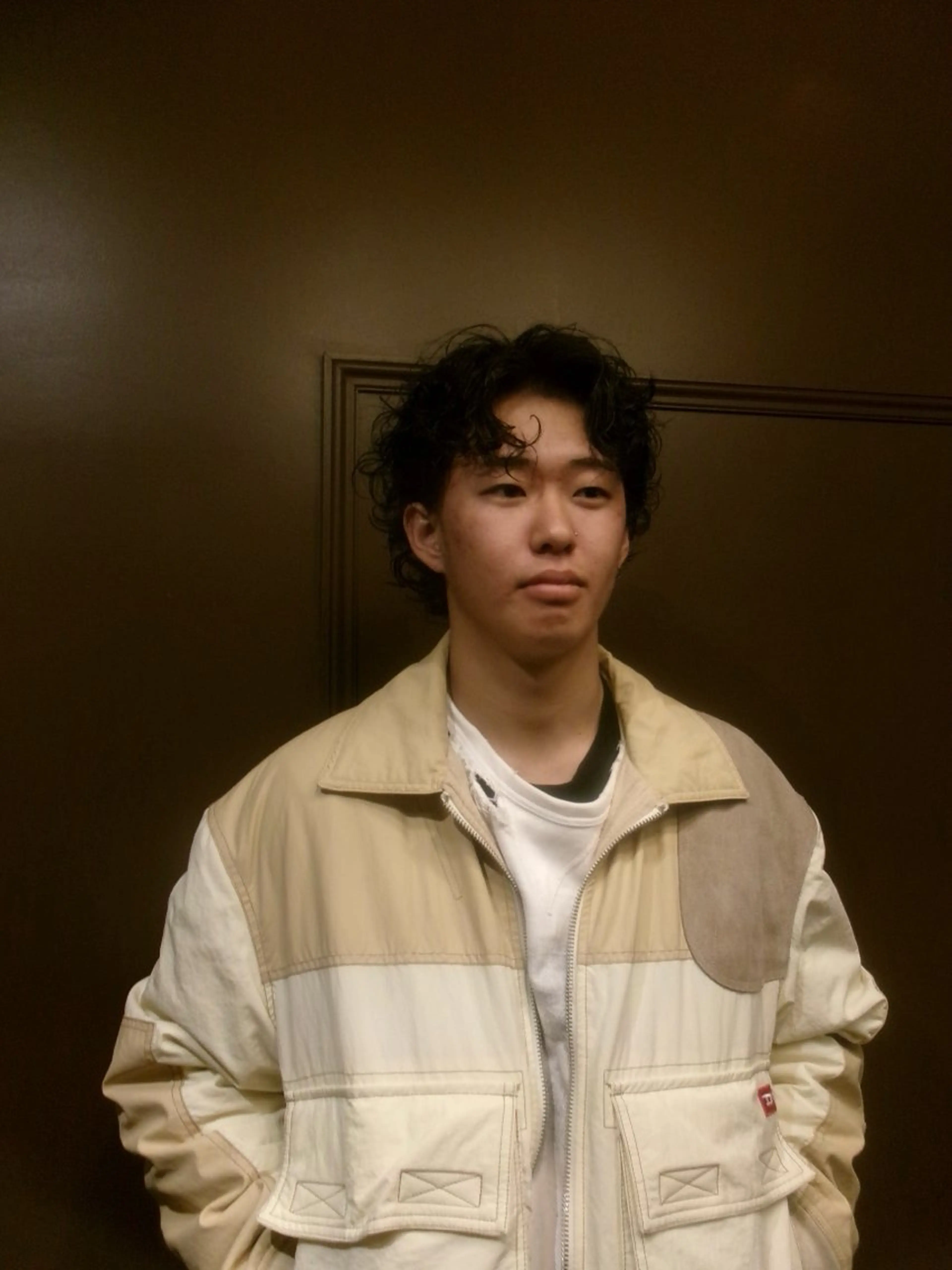 ミディアム ミディアムパーマ 窪田 力也のヘアスタイル