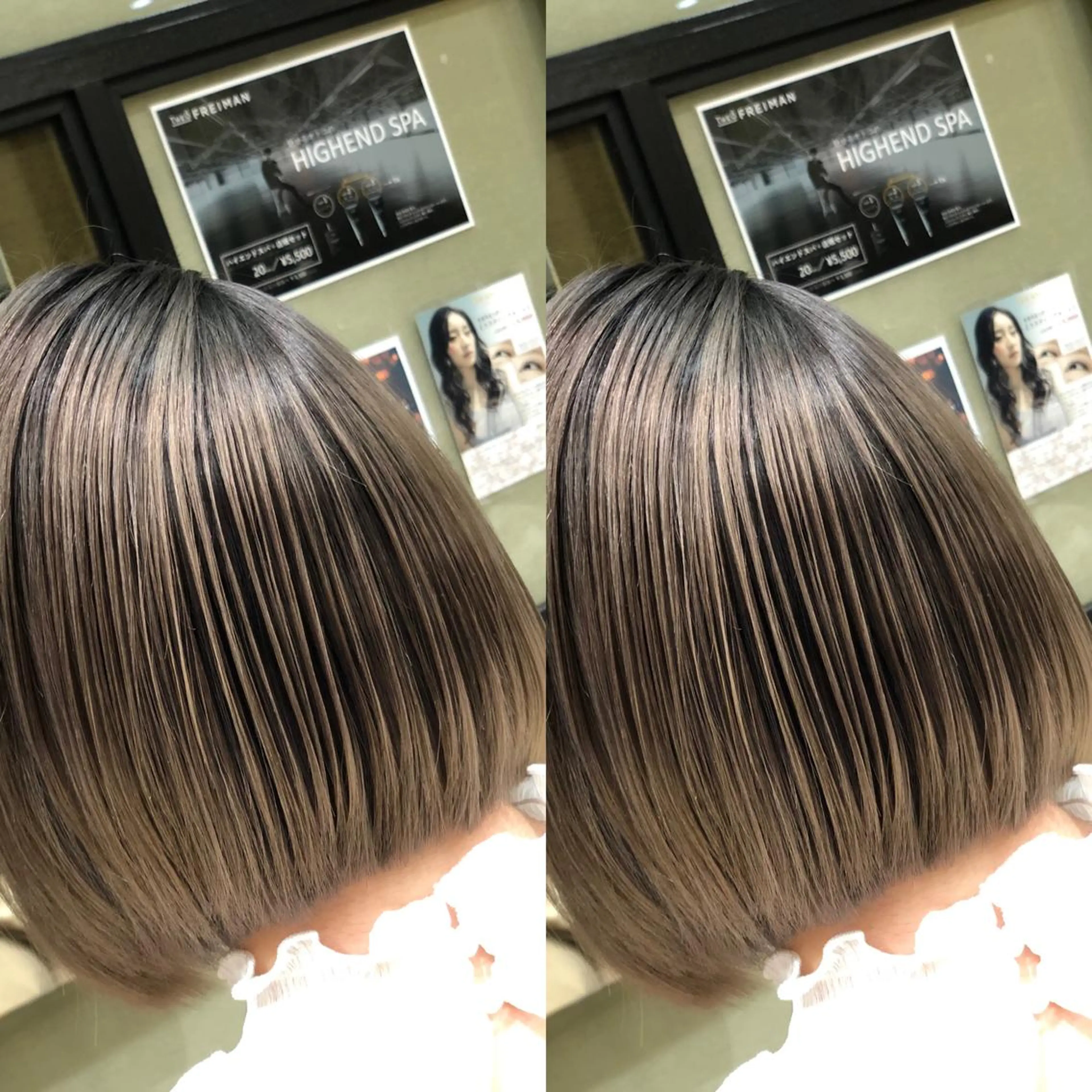 ショート ヘアカラー Y Uのヘアスタイル