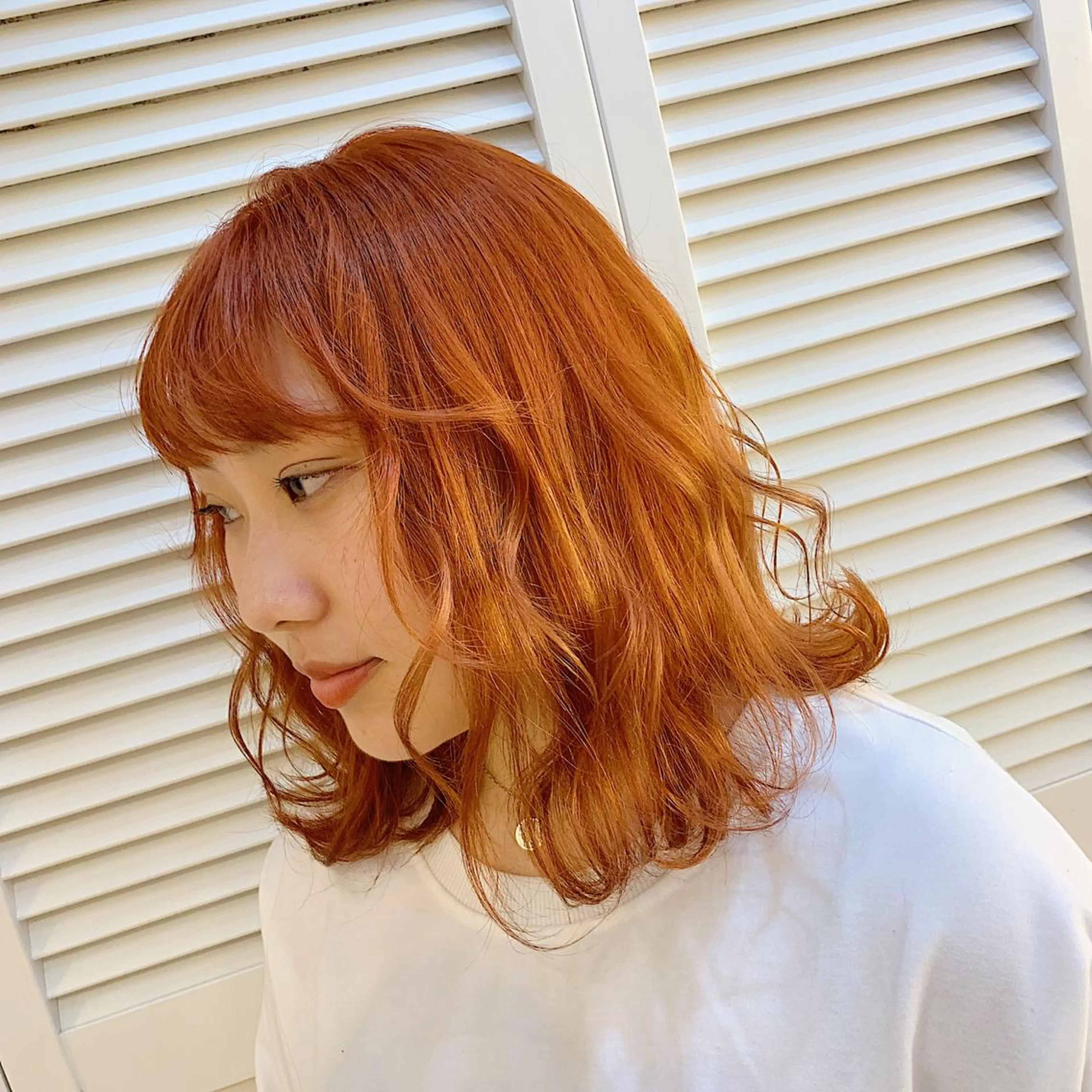 ミディアム カラー ブリーチ オレンジ GO TODAY SHAiRE SALON 町田店所属・🫧大森 知夏🫧のヘアスタイル