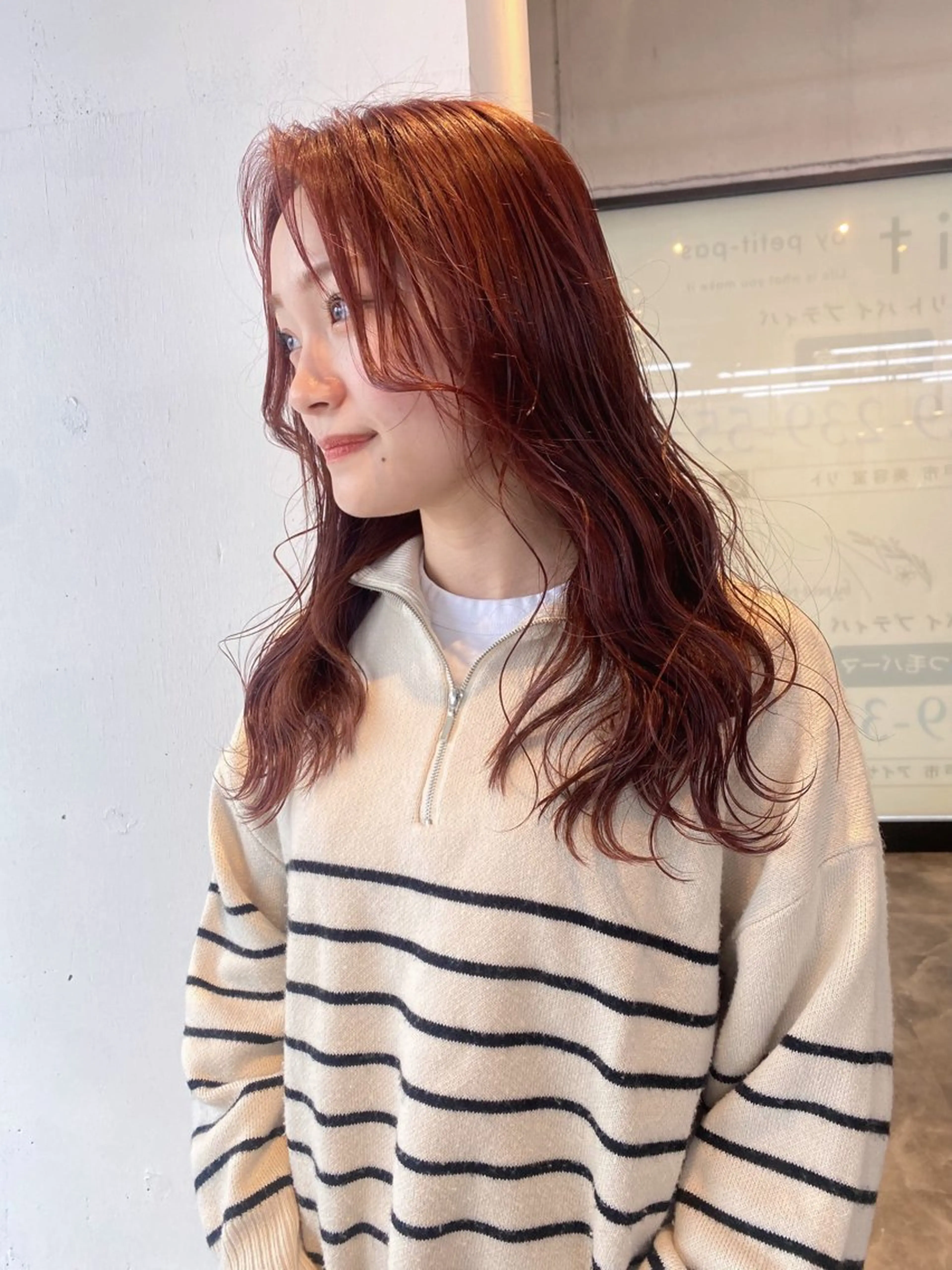 セミロング カラー ブリーチ ブリーチなしカラー カット ヘアカラー 韓国ヘア特化 💟 ララア 💟のヘアスタイル