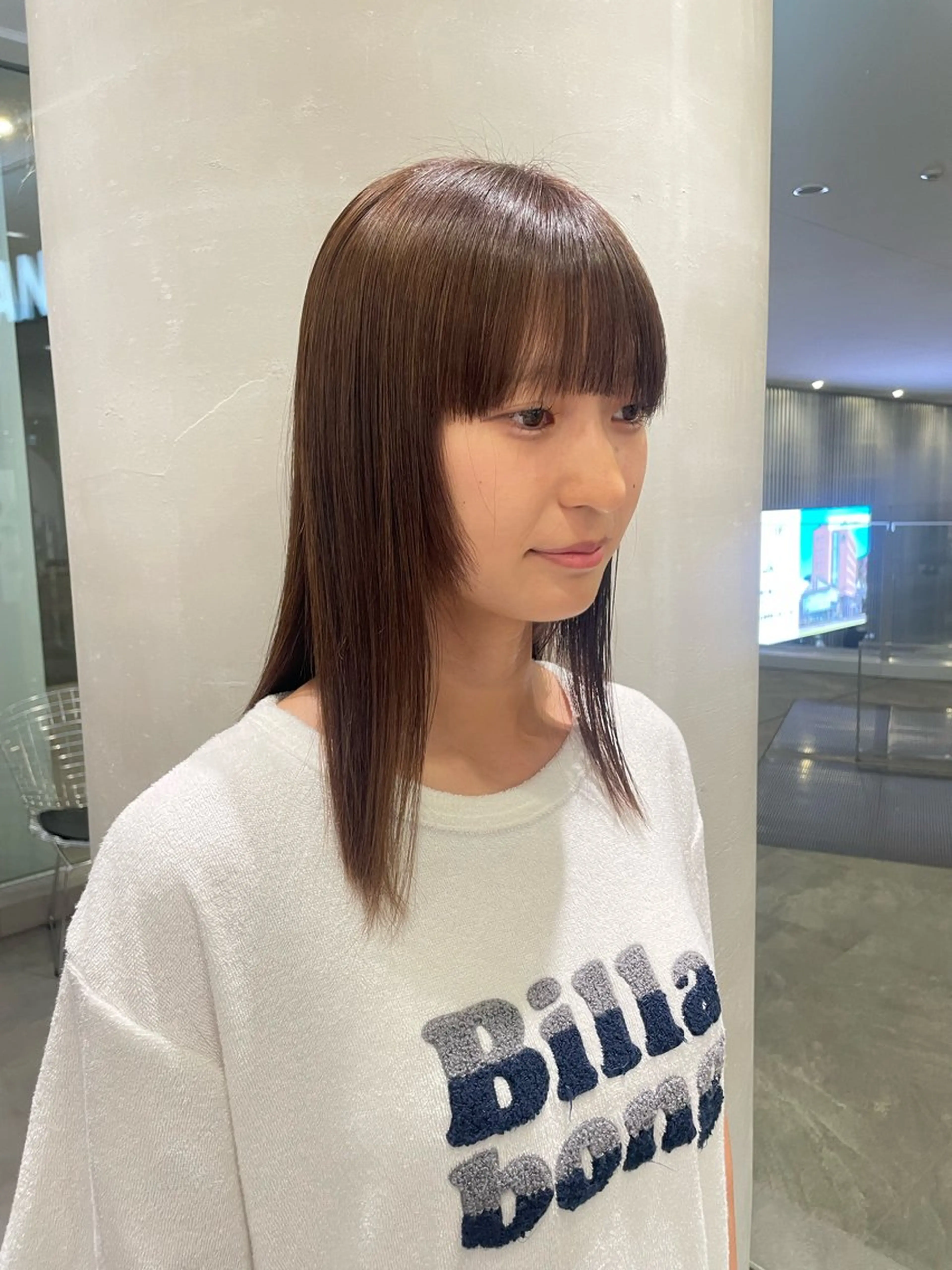 セミロング カラー ヘアカラー パーマ／ブリーチ🐏 モデル募集中 ナナホのヘアスタイル