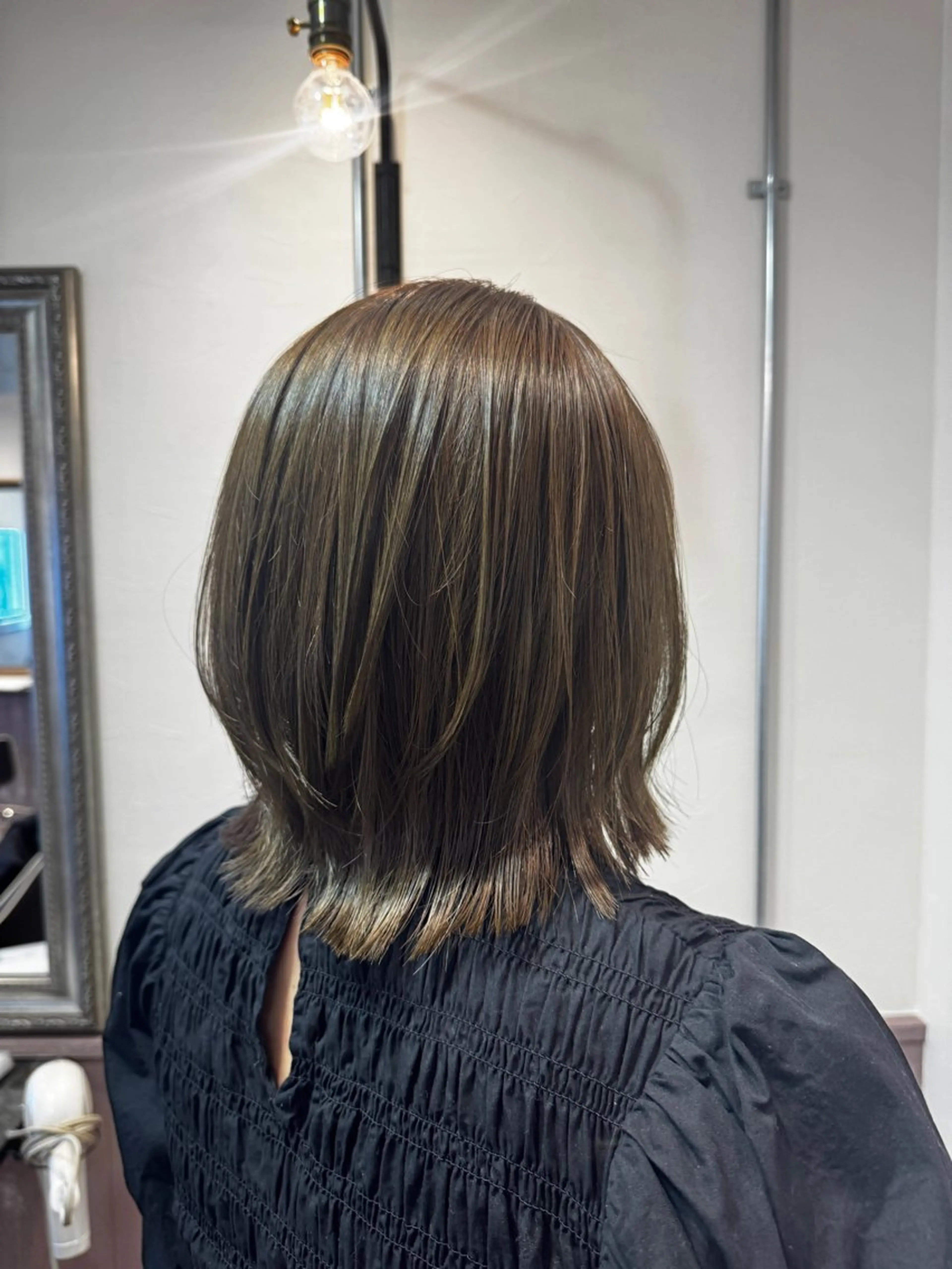 ミディアム カラー カット ヘアカラー トリートメント 矢場町/ダブルカラー /レイヤー/アリサのヘアスタイル