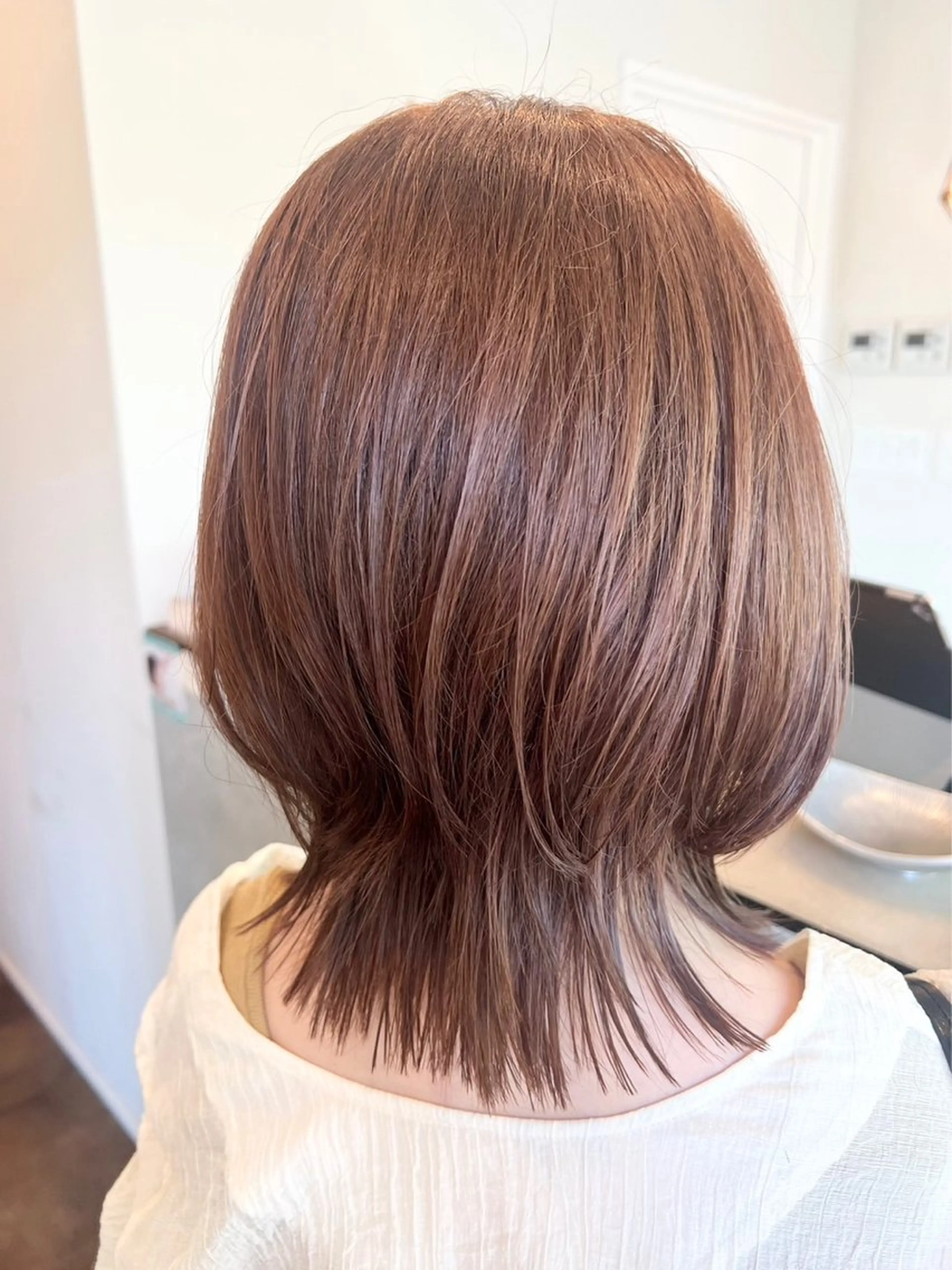 ミディアム カラー カット ヘアカラー トリートメント HairRoom辻堂 Yuyama🕊のヘアスタイル