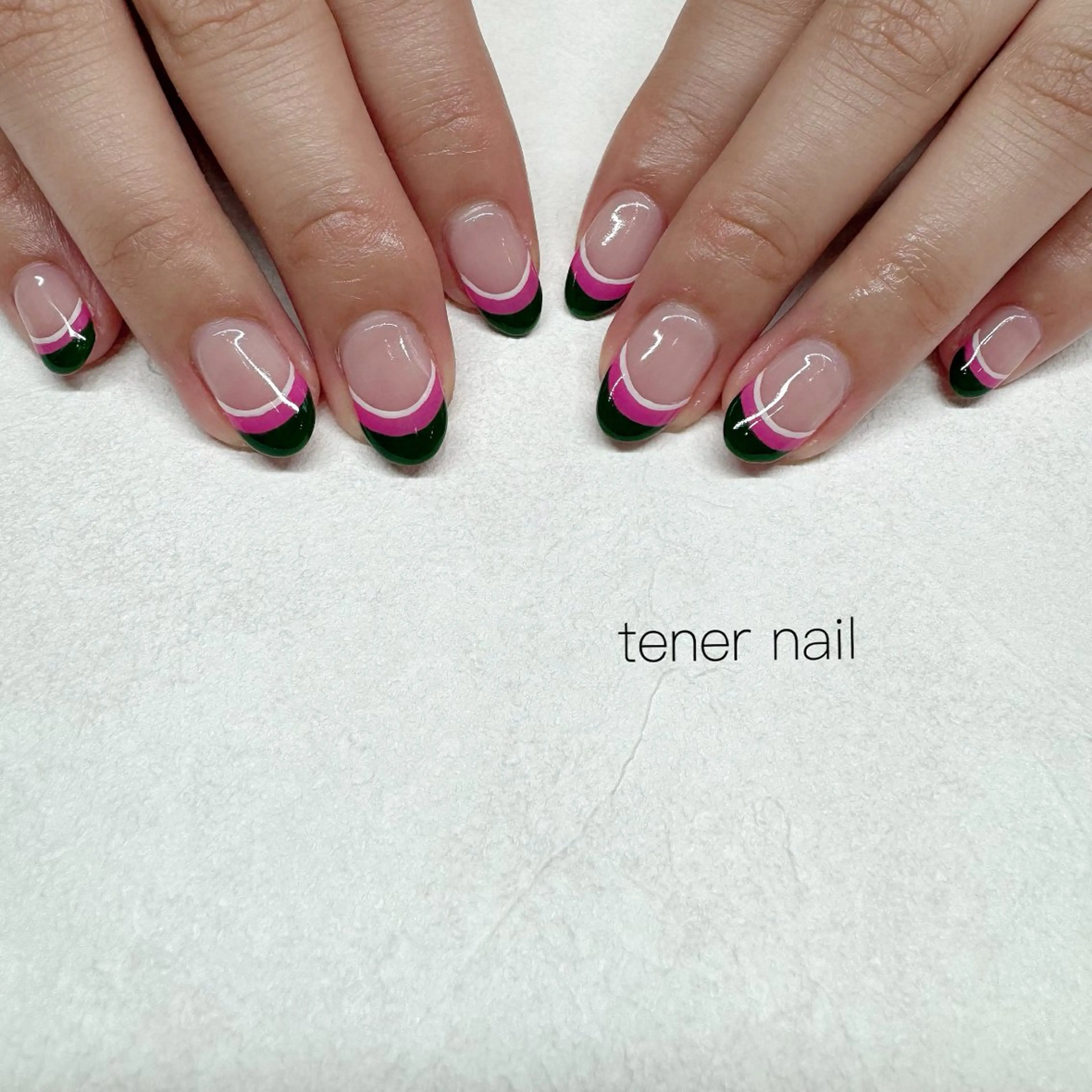 ネイル フレンチネイル ハンドネイル tener  nail  テネルネイル所属・テネルネイル tener nailのネイルデザイン