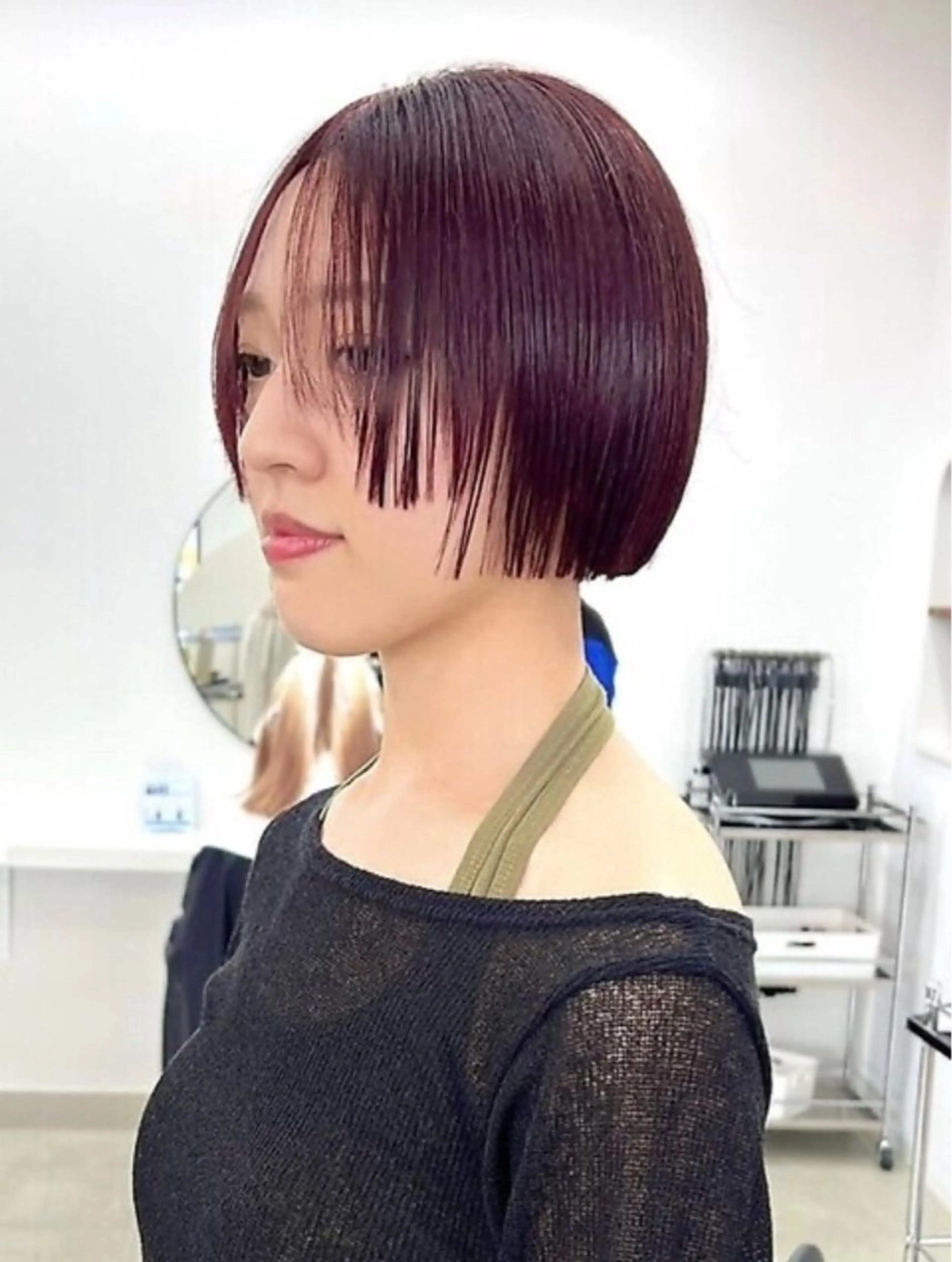 ショート カラー 🍒透明感カラー ストレート🍒moeのヘアスタイル