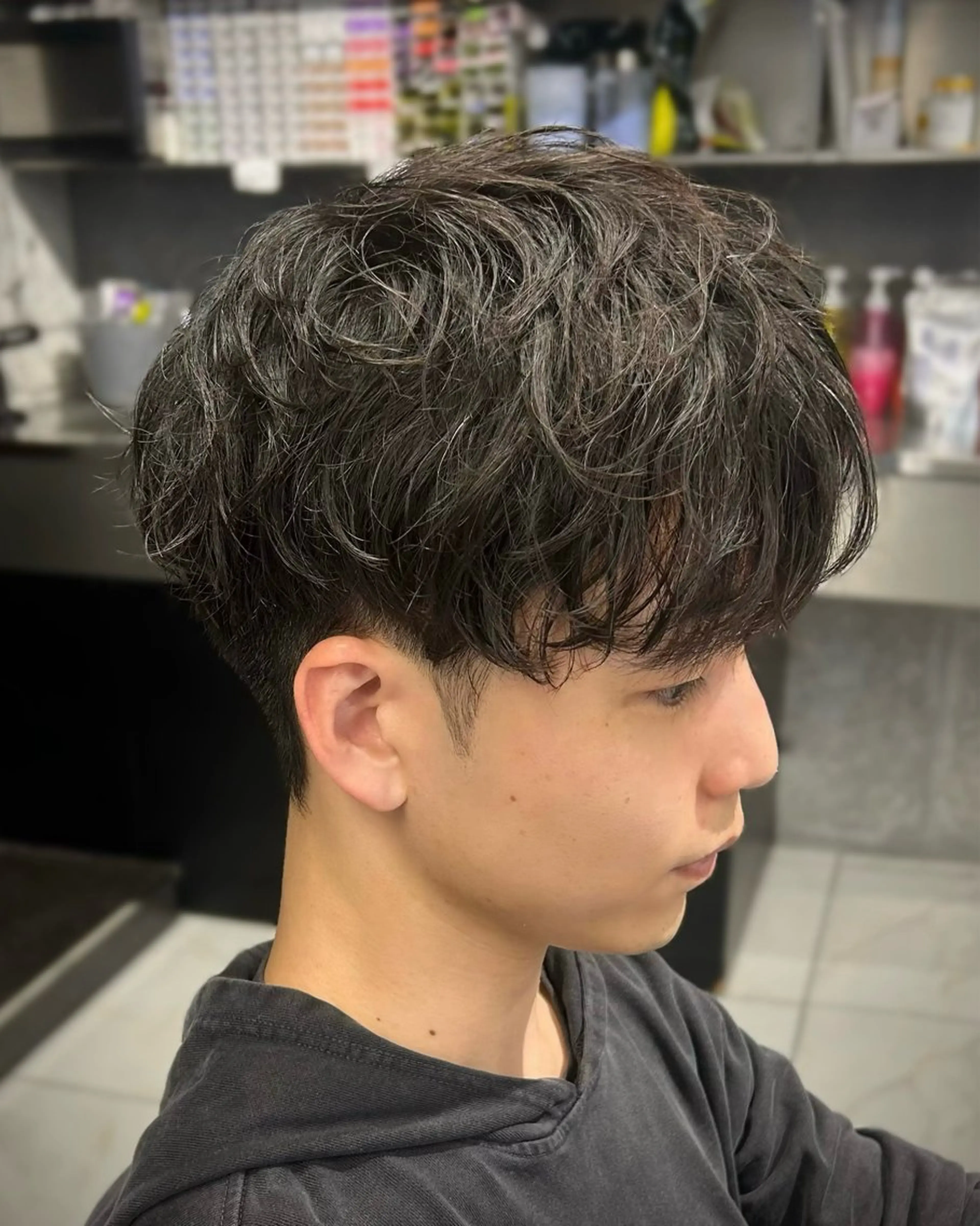 メンズ マッシュ カット パーマ ❤️‍🔥Ai/メン ズカット❤️‍🔥のヘアスタイル