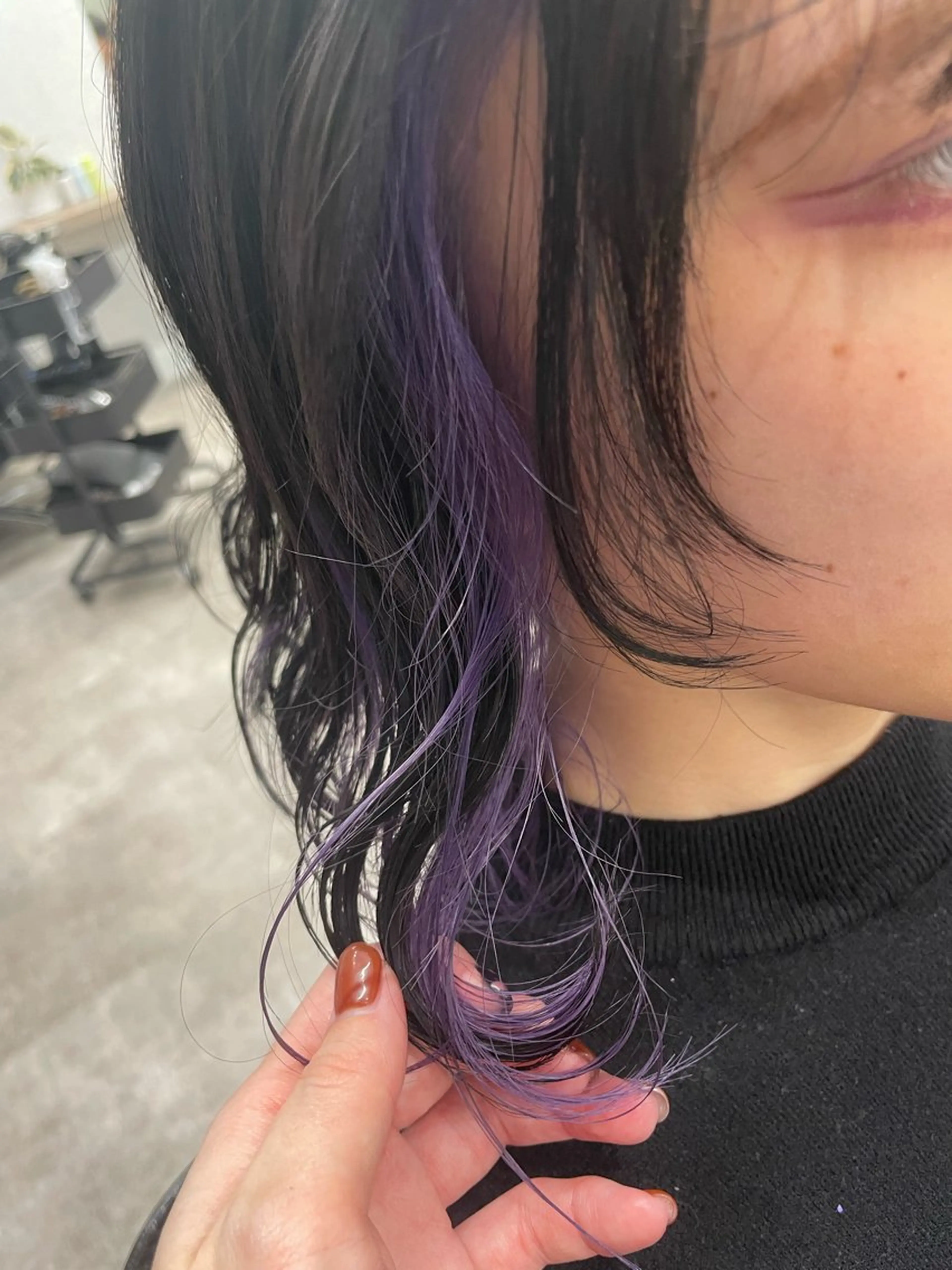 ミディアム カラー ヘアカラー トリートメント 質感再生カラー/ 髪質改善/karinのヘアスタイル