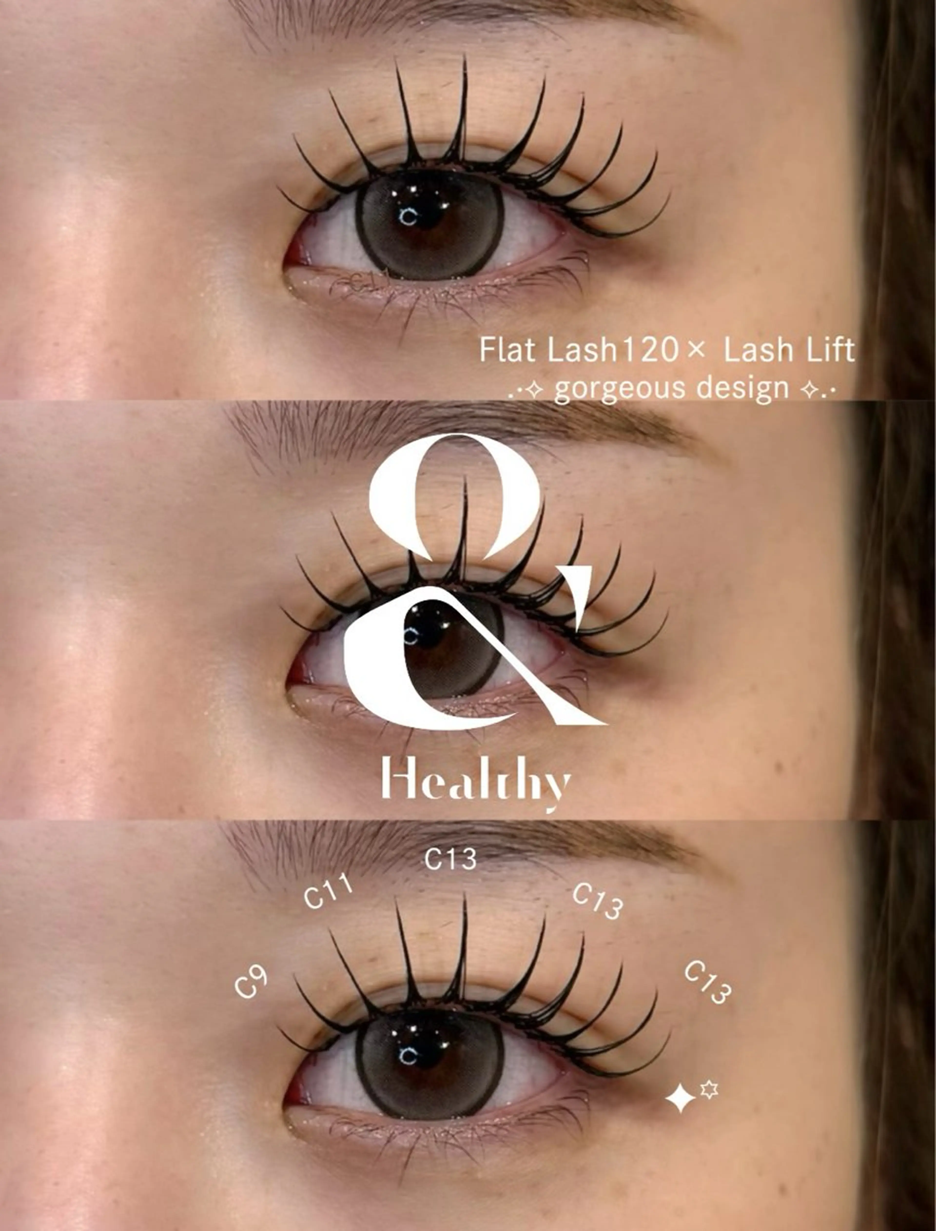 🏆大流行大バズり🏆💎&healthy💎フラットラッシュ120本×まつ毛パーマ ♡⃛{LED変更+¥2000}の写真