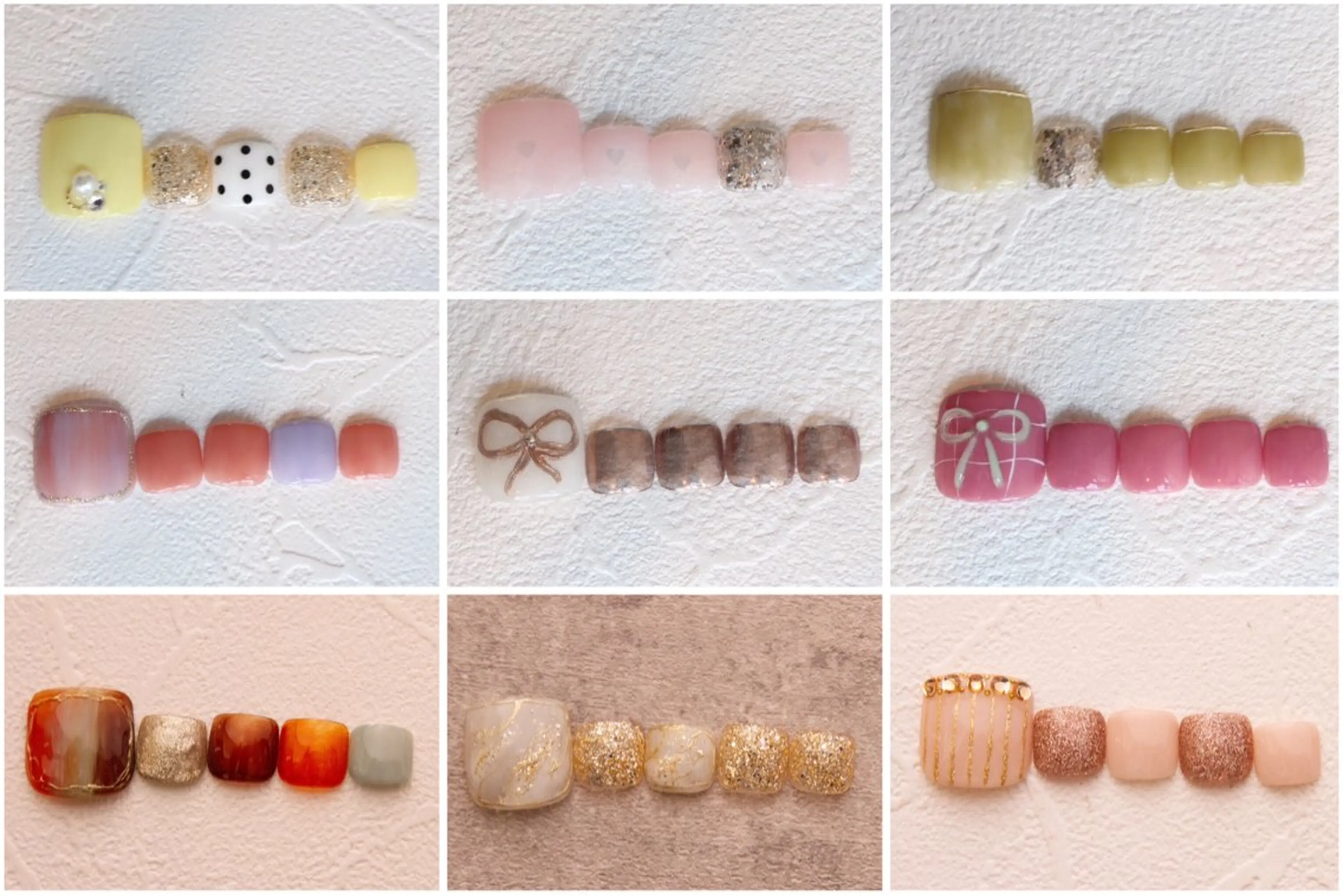 1/4、5、6、7【フットプチ100種類から選べる】ソフトジェルオフ込練習モデルの写真