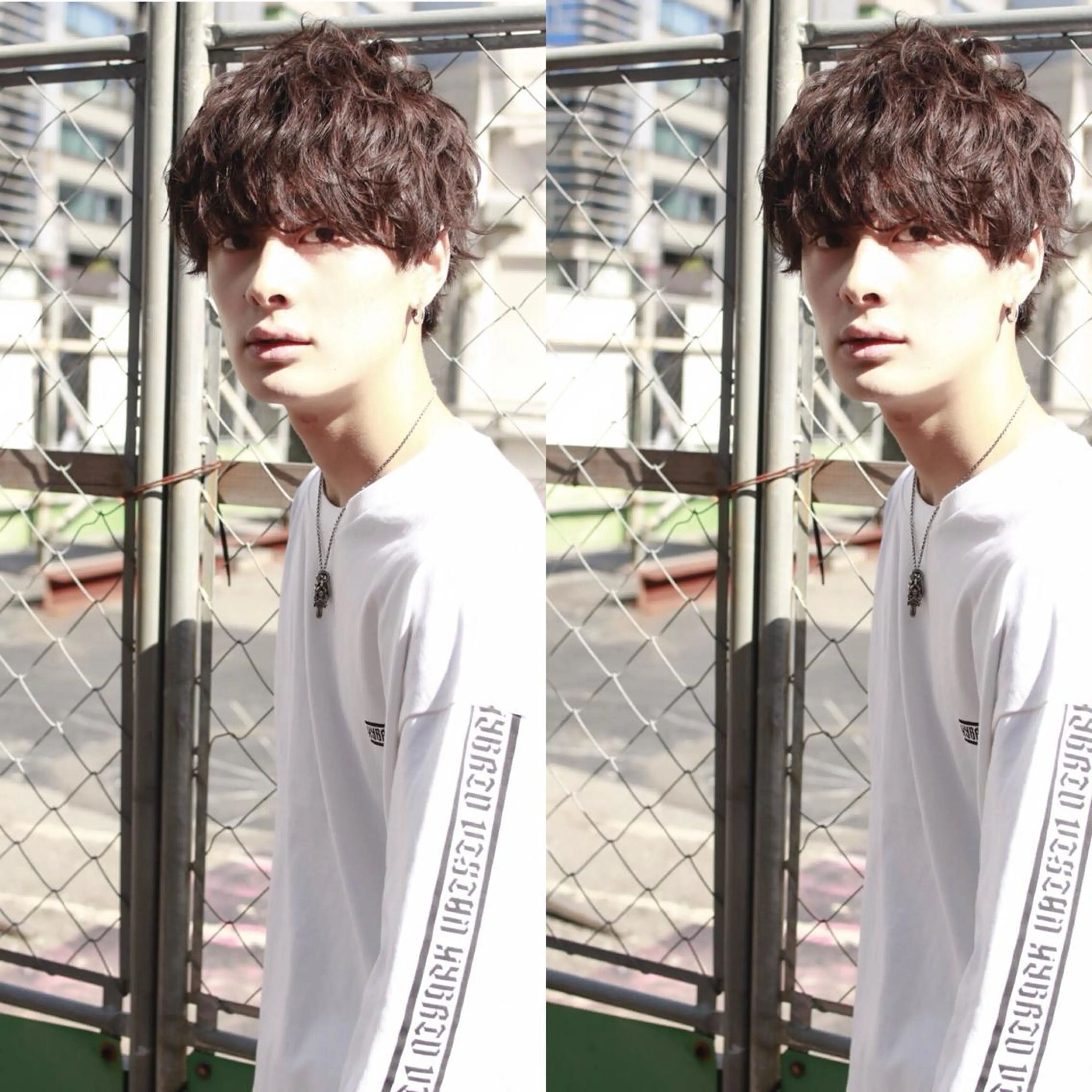 パーマ メンズ BABY 艶髪暗髪ヘア💖達人のヘアスタイル