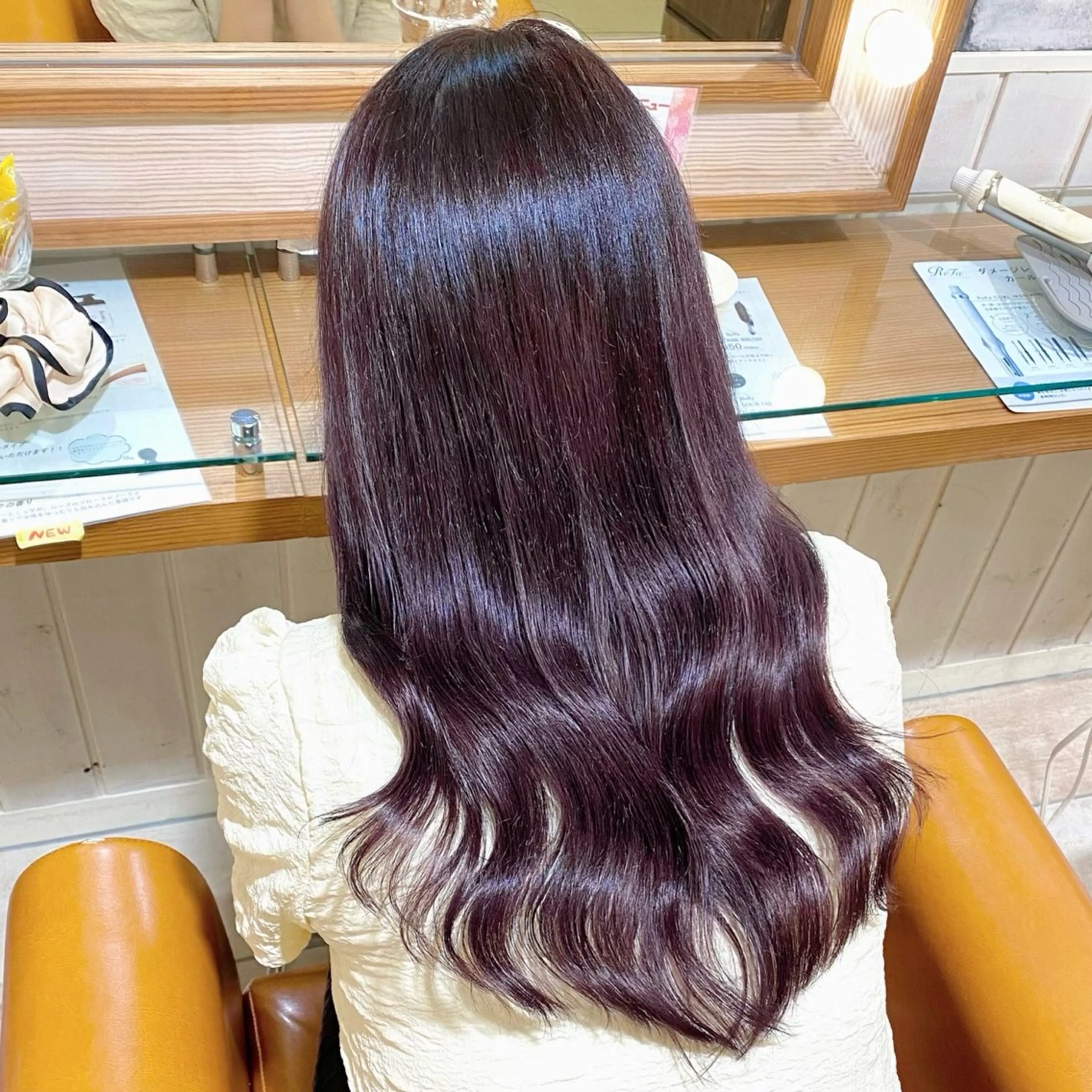 セミロング カット ヘアカラー 🌸小島友梨香🌸 ブリーチカラーのヘアスタイル