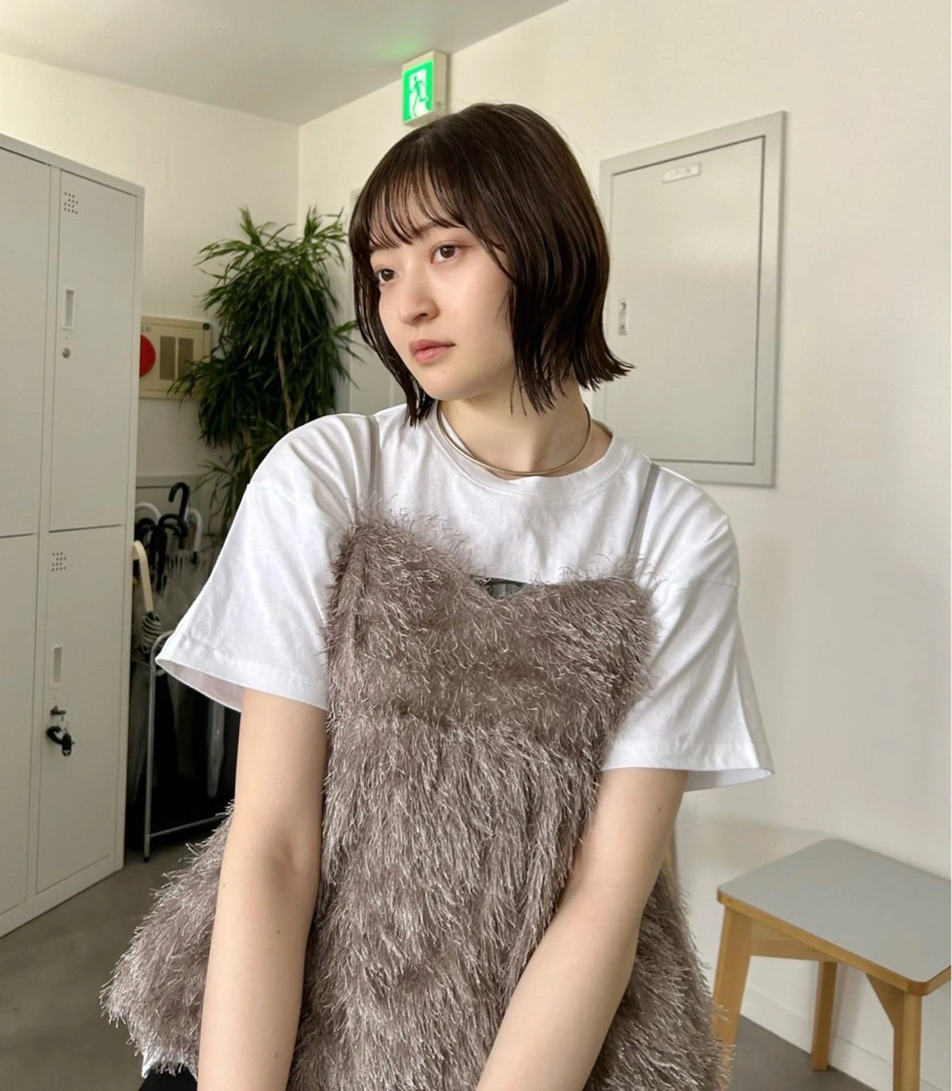 ショート カラー 切りっぱなしボブ ボブ くびれヘア 髪質改善 縮毛矯正 🌿池袋ボブ/美髪 縮毛矯正taigaのヘアスタイル