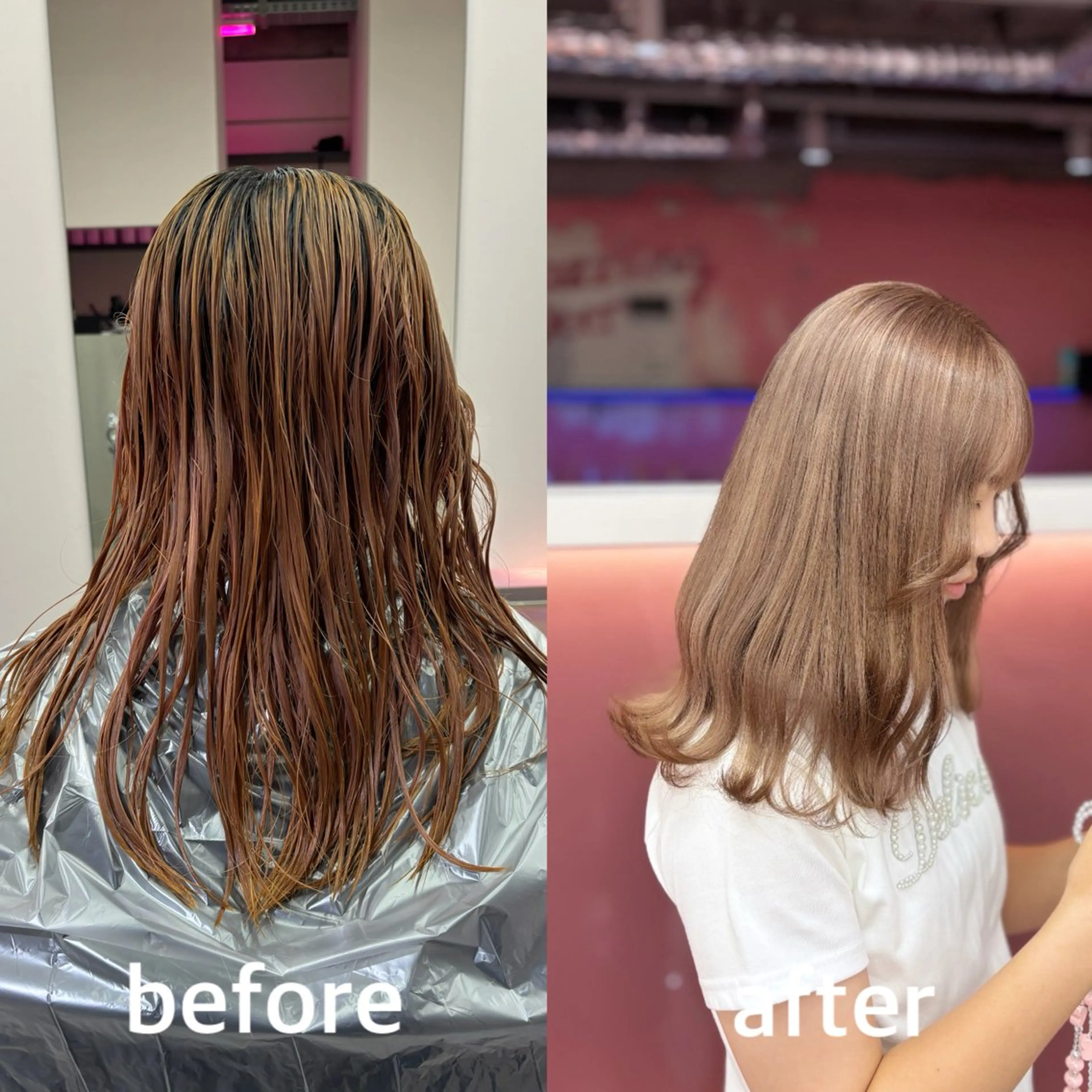 ロング 田中麻鈴/ハイトーン /ミルクティーのヘアスタイル