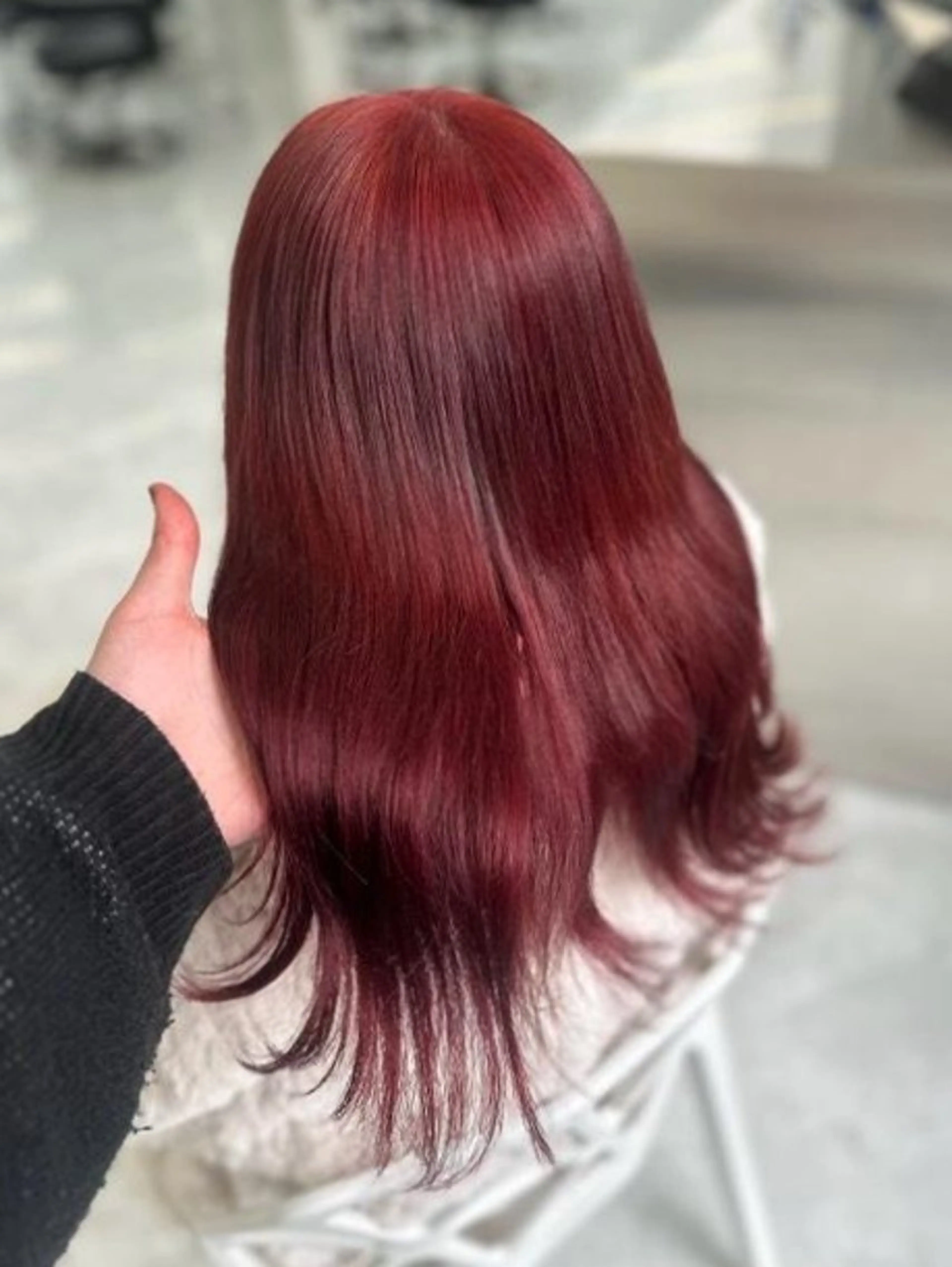 カラー ブリーチ ケアブリーチ ブリーチなしカラー 髪質改善 🍒renka🍒 ボブ/ショート/暖色のヘアスタイル