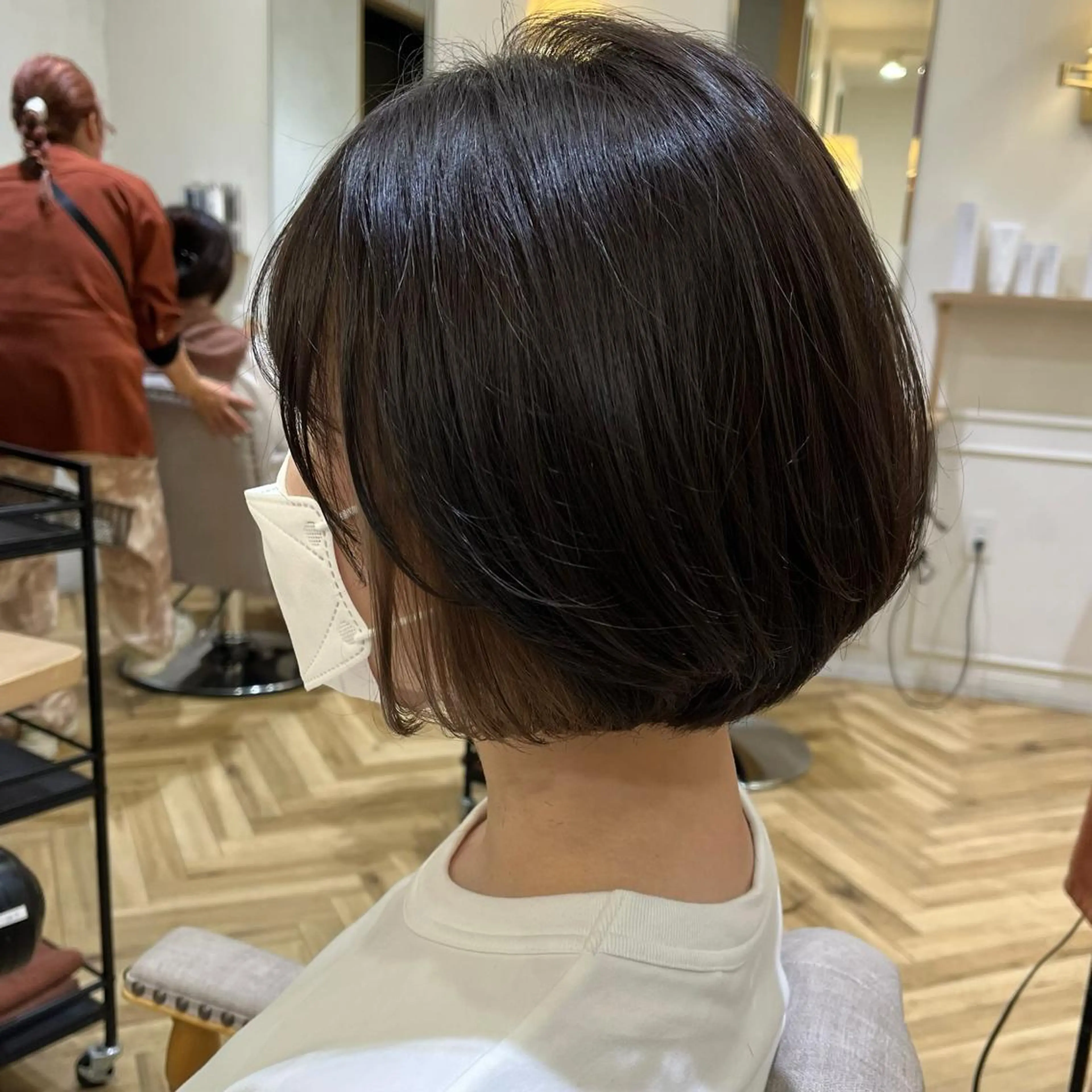 ショート カット ヘアカラー 韓国ﾍｱ&ｼｮｰﾄ ボブ💜桑原のヘアスタイル