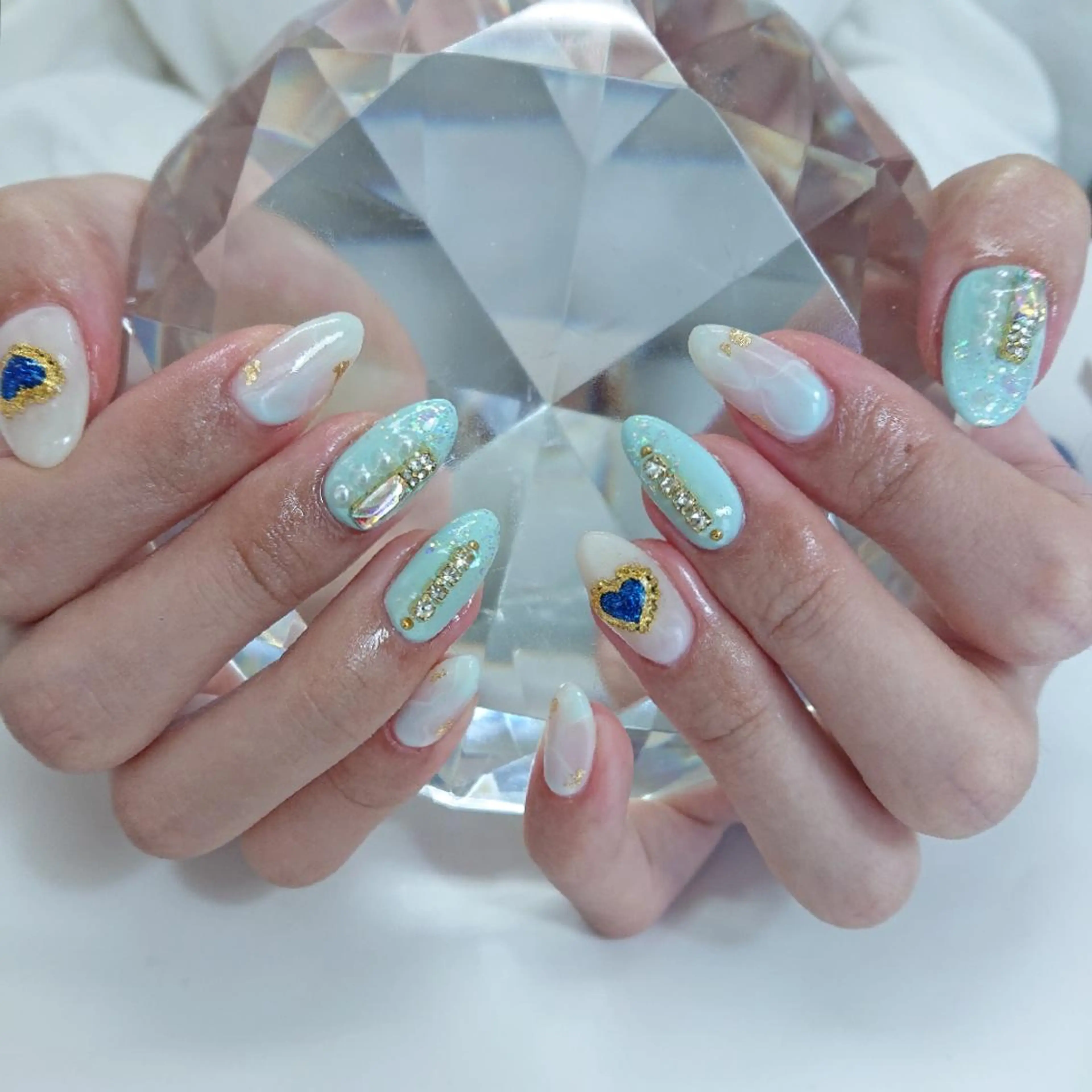 ネイル ブルー Coco Girlsのネイルデザイン