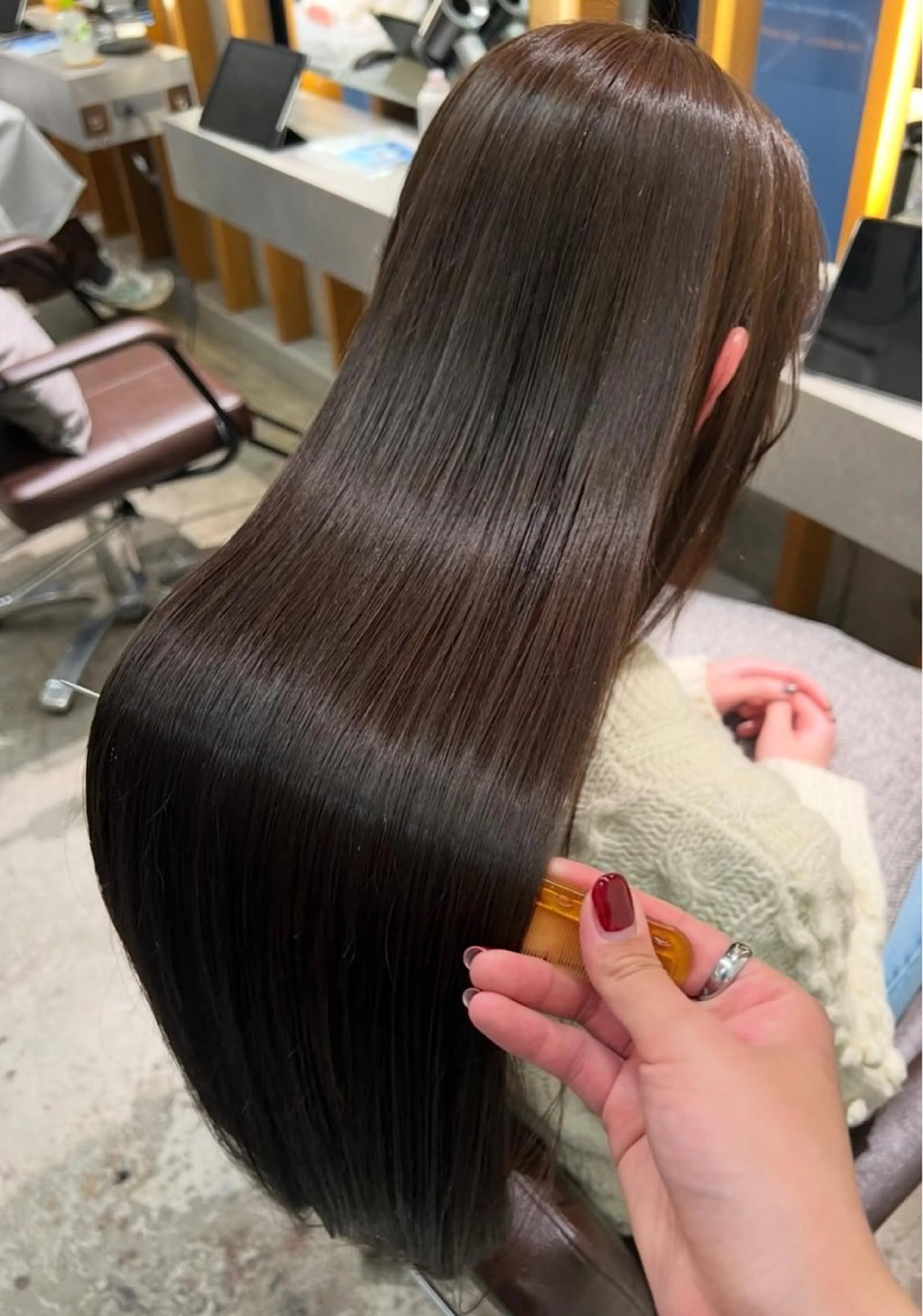 ロング 髪質改善 トリートメント ✨髪質改善✨カラー たーものヘアスタイル