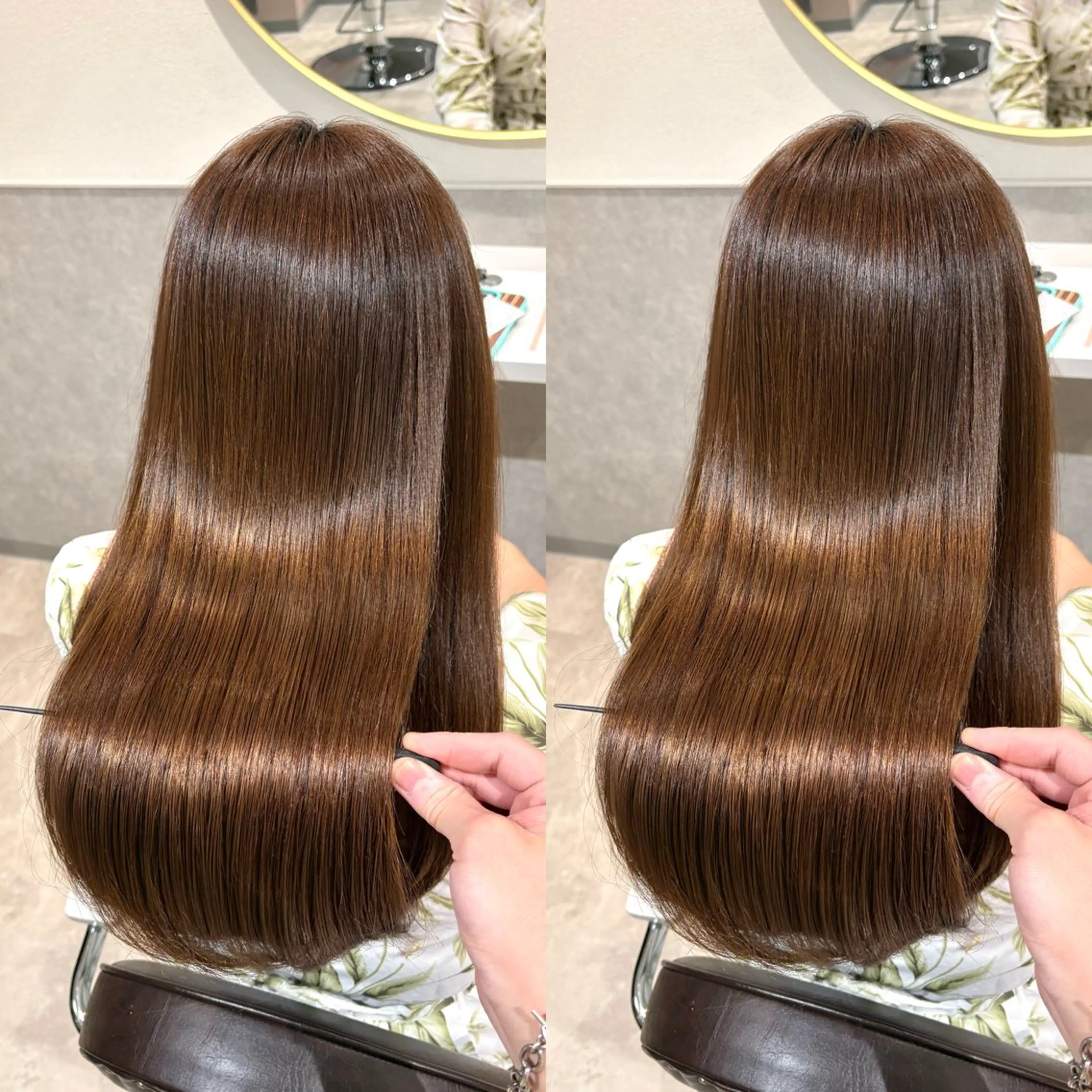 ロング カラー 髪質改善 縮毛矯正 トリートメント ヘアカラー トリートメント 銀座No.1髪質改善 縮毛矯正/本木のヘアスタイル