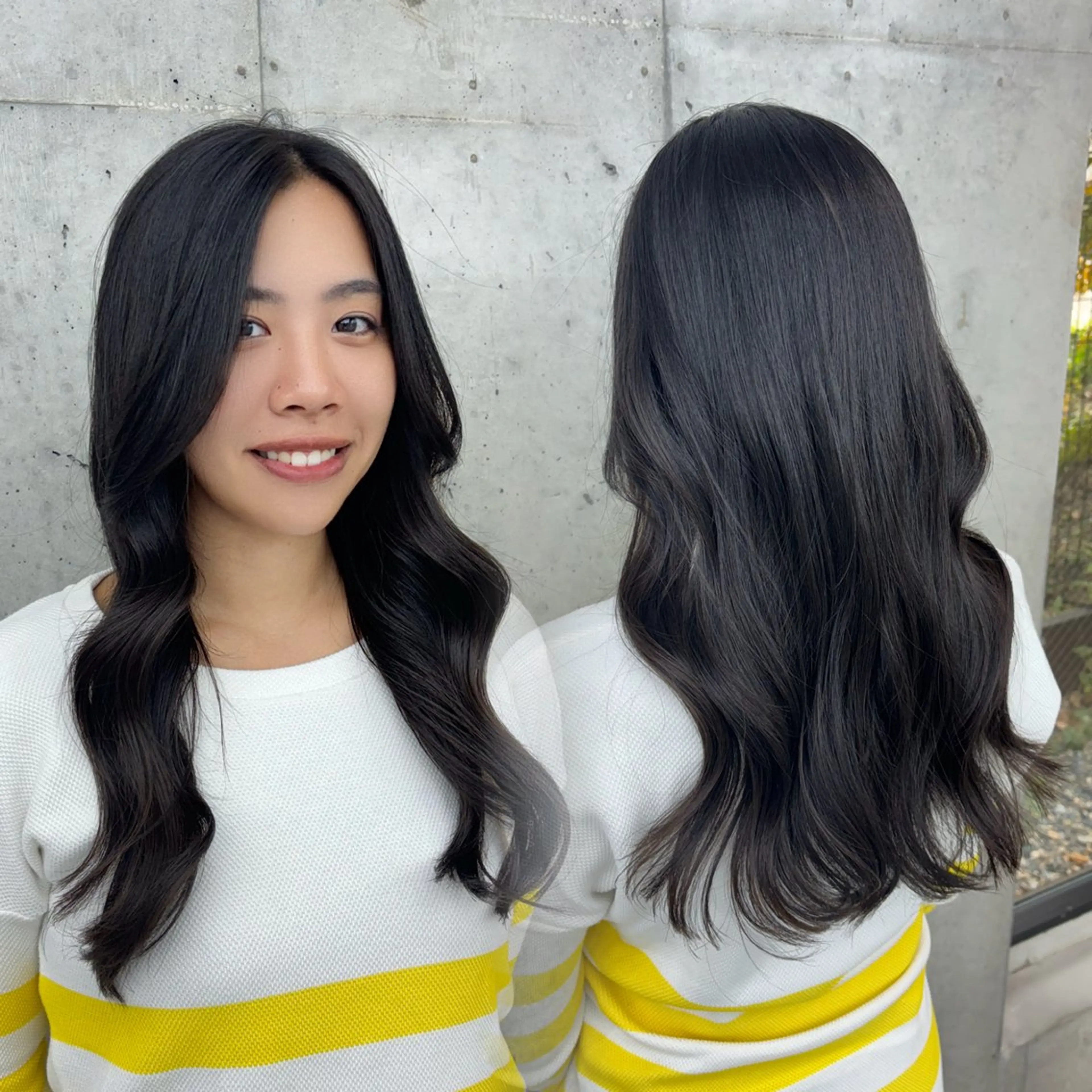 ロング mei / 艶カラー ミディアム レイヤーのヘアスタイル