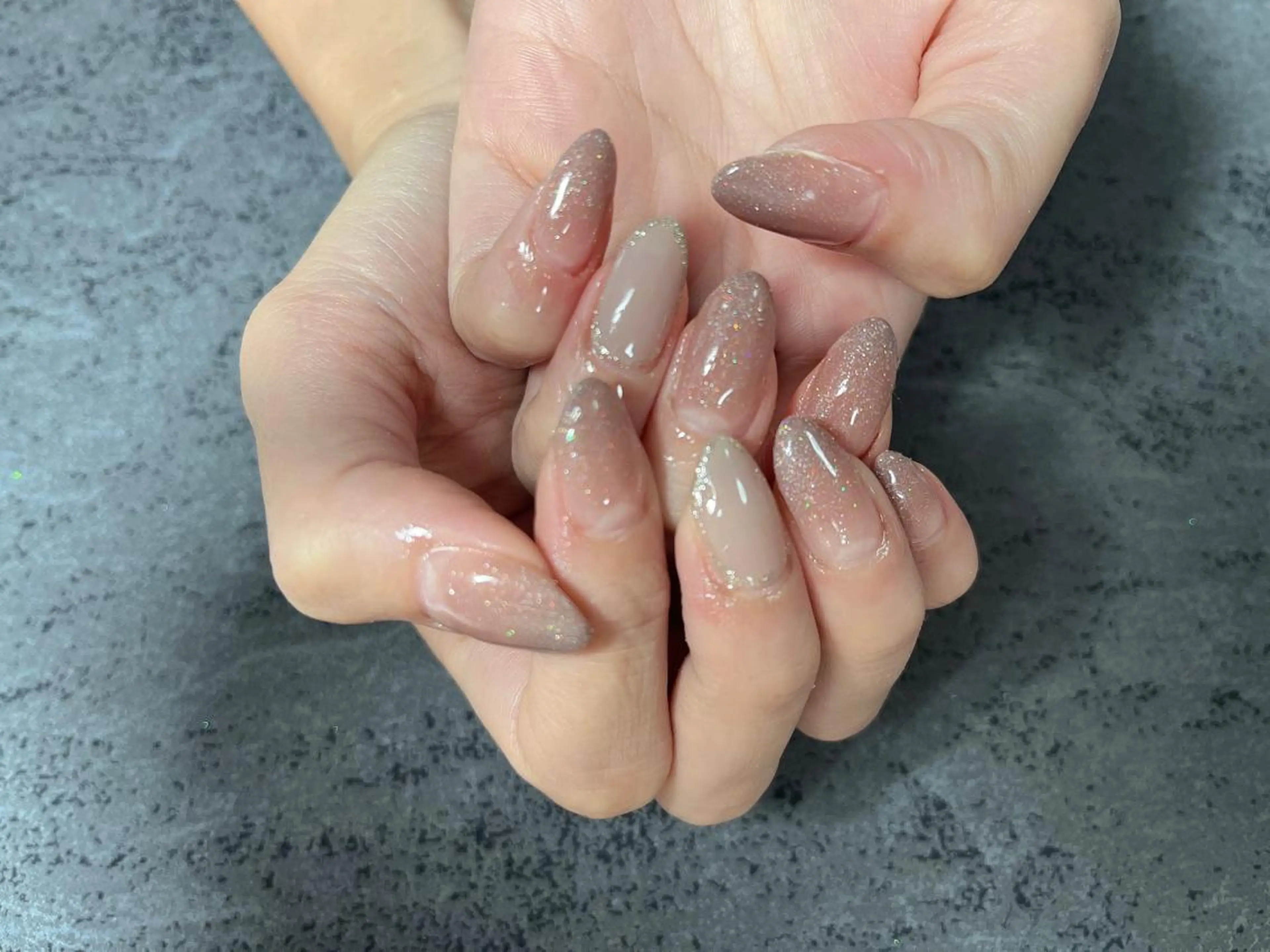 ネイル ジェルネイル グラデーション シンプルネイル ハンドネイル Ruana Nailのネイルデザイン