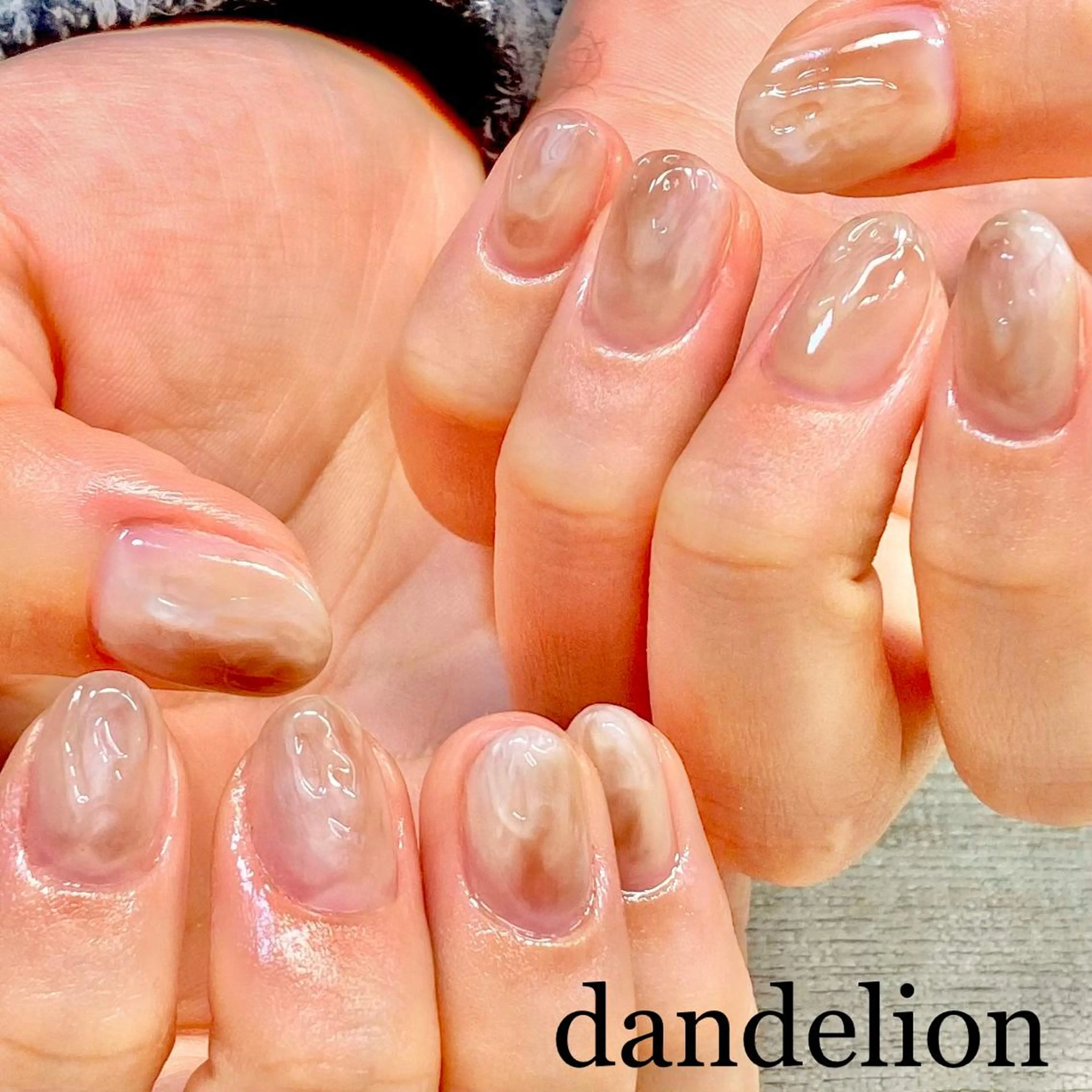 ネイル ハンドネイル ハンドケア dandelion ダンデライオンのネイルデザイン